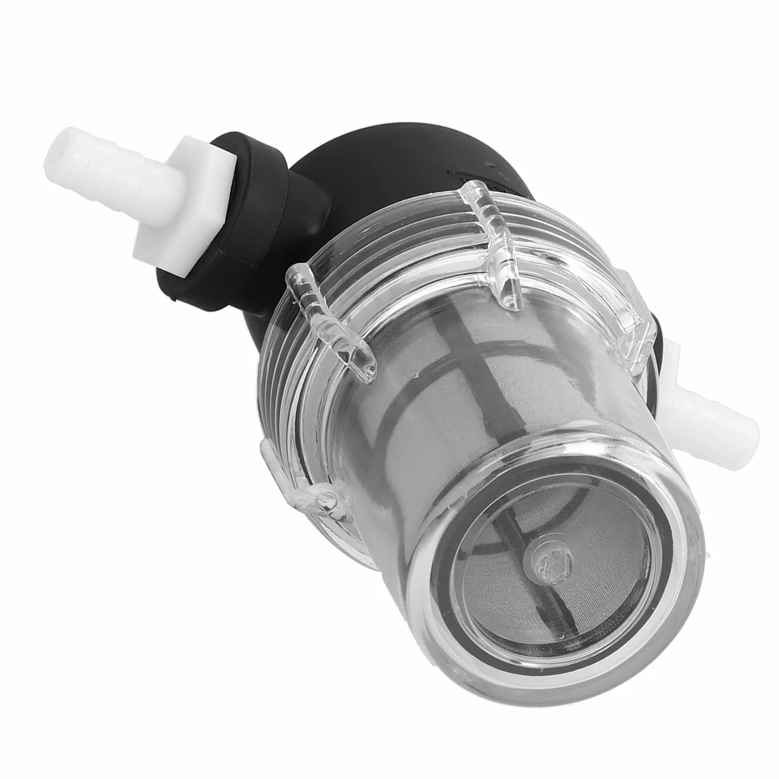 Filtr Siatkowy 3/8" z Króćcem Węża, Profesjonalny Filtr Siatkowy do Wody z Sitem 150 Mikronów / 100 Mesh, Plastikowy Filtr T-Sitko do Piwa 150 Psi do Domowego Warzenia, System Filtrowania Wody i Piwa