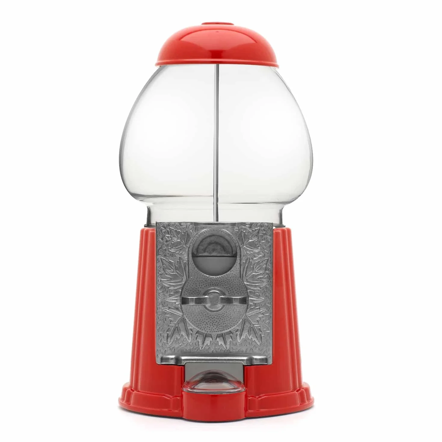CKB LTD Gumball maszyna retro dozownik słodyczy do przechowywania skarbonka skarbonka na monety oszczędność wys. 23 cm czerwony (mały rozmiar 23 x 12,5 x 11,5 cm)