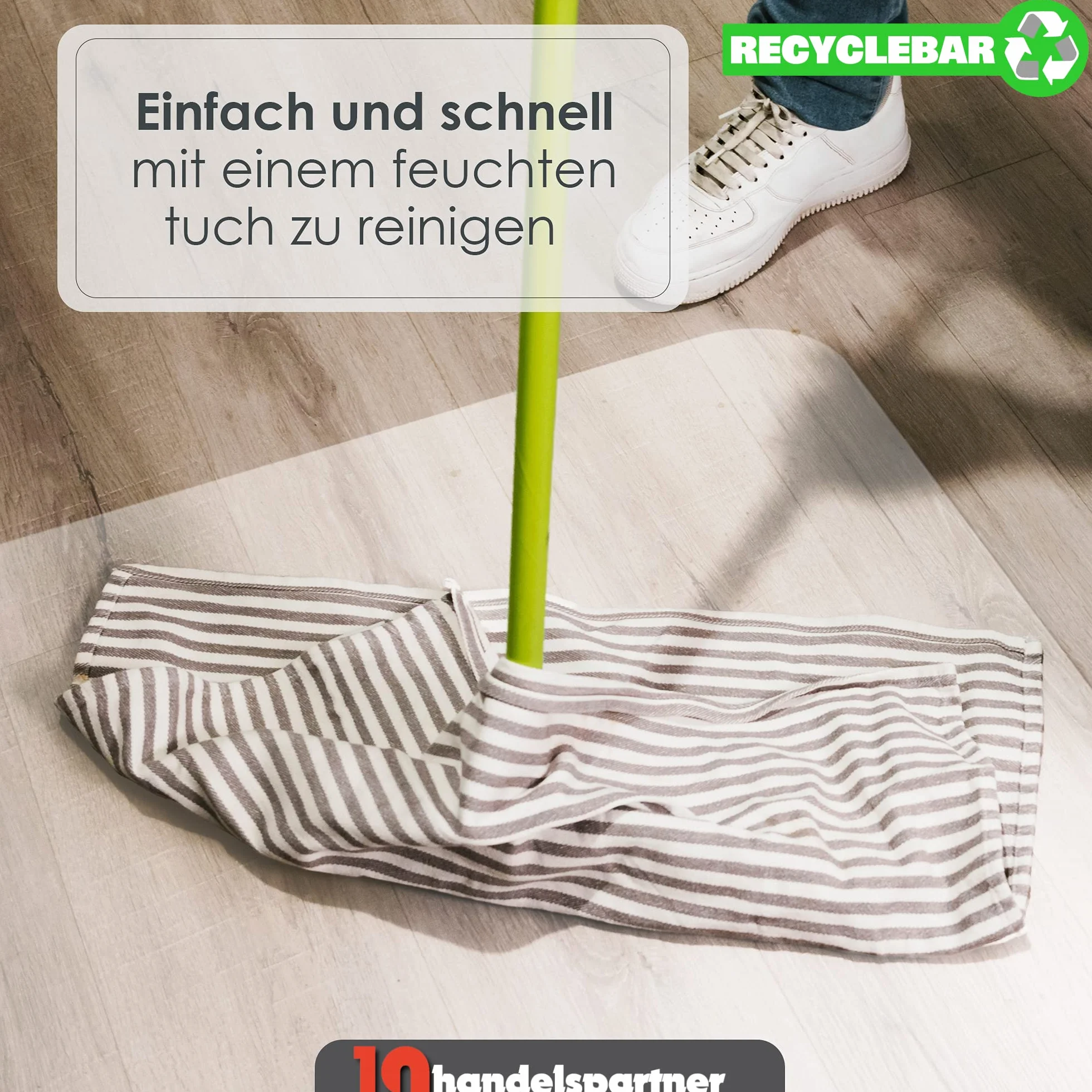 Mata ochronna na podłogę 120 x 80 cm Premium Eco PP mleczna