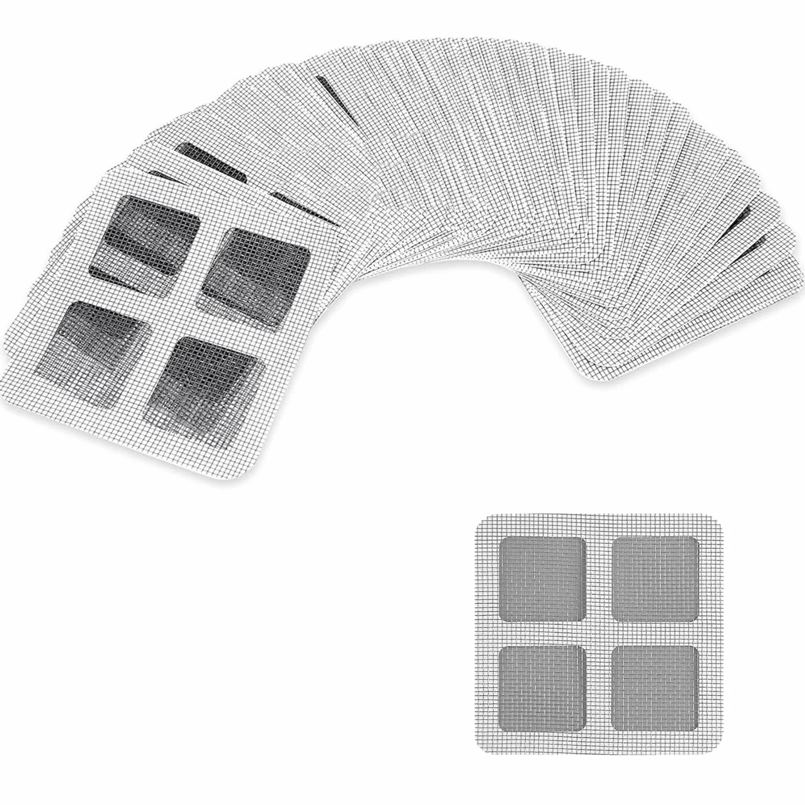 50 szt jednorazowych łapaczy włosów do odpływu prysznicowego, 10 x 10 cm, siatkowa naklejka na odpływ podłogowy, łapacz włosów na pokrywę odpływu prysznicowego, filtry pułapki na włosy, ochraniacz