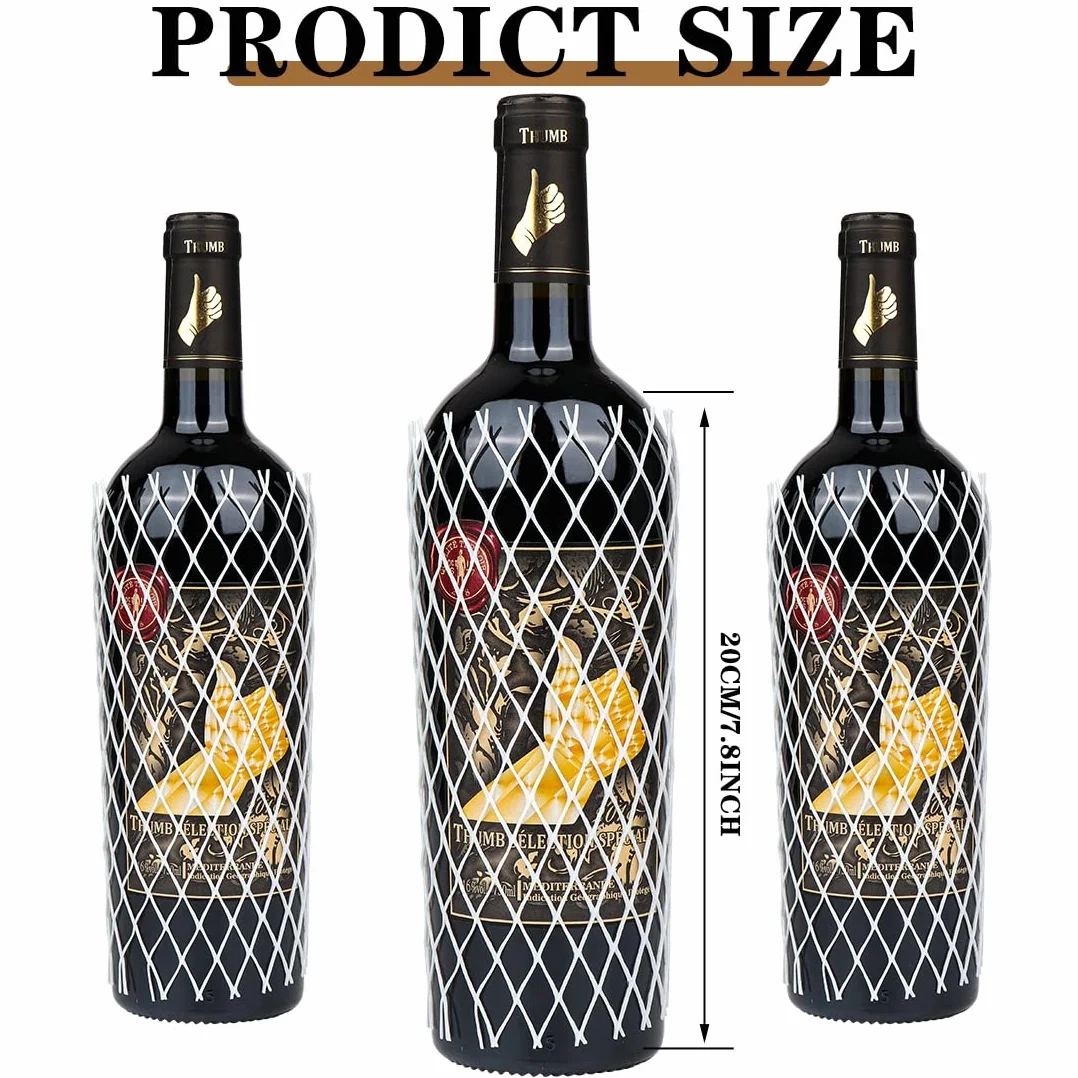 Rękawy ochronne z siatki na wino 19 cm PE 30 szt