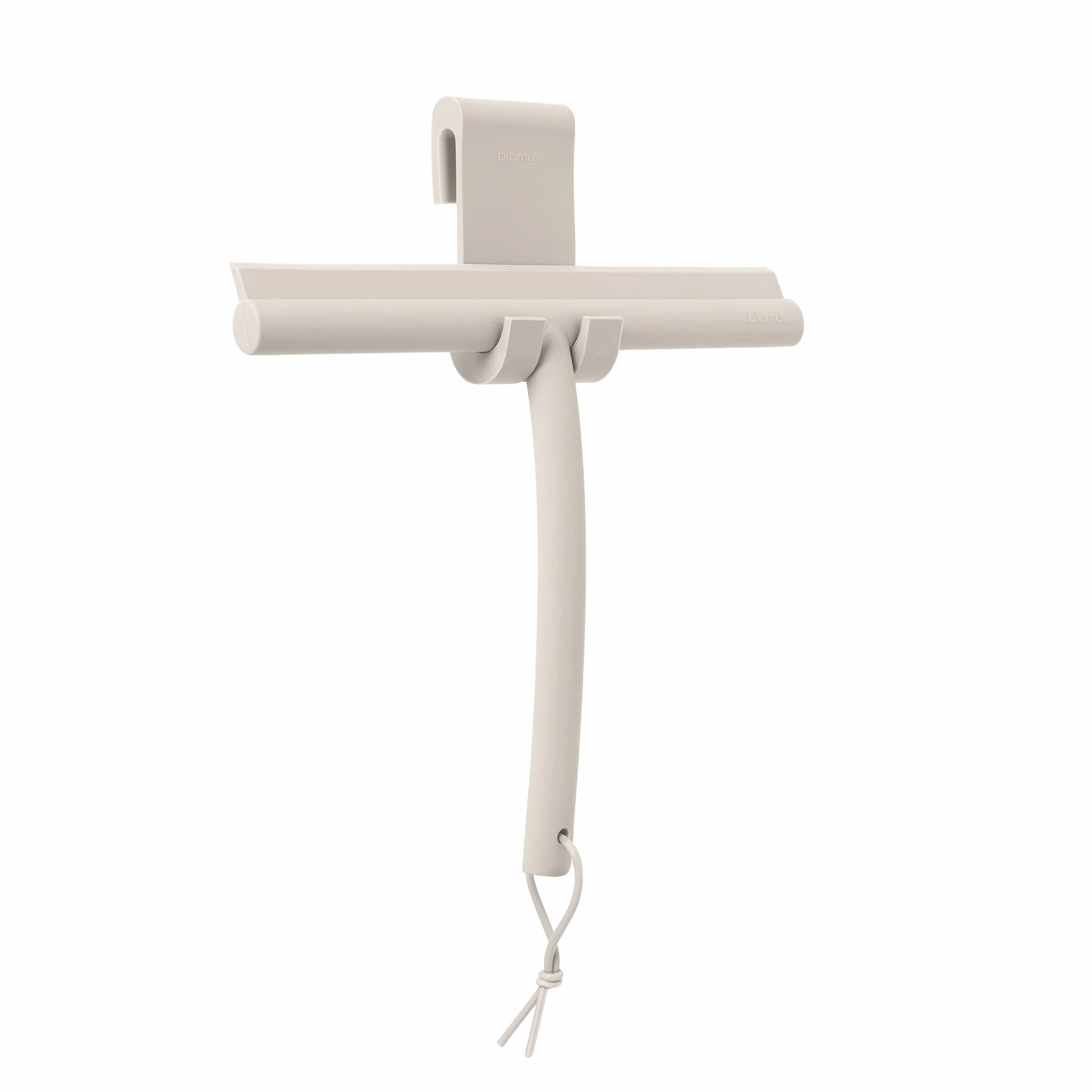 Blomus douchewisser -VIPO- Douchewisser met houder 24 cm breed Siliconenwisser voor douche, badkamer Raamwisser Raamwisser Moonbeam (69201)