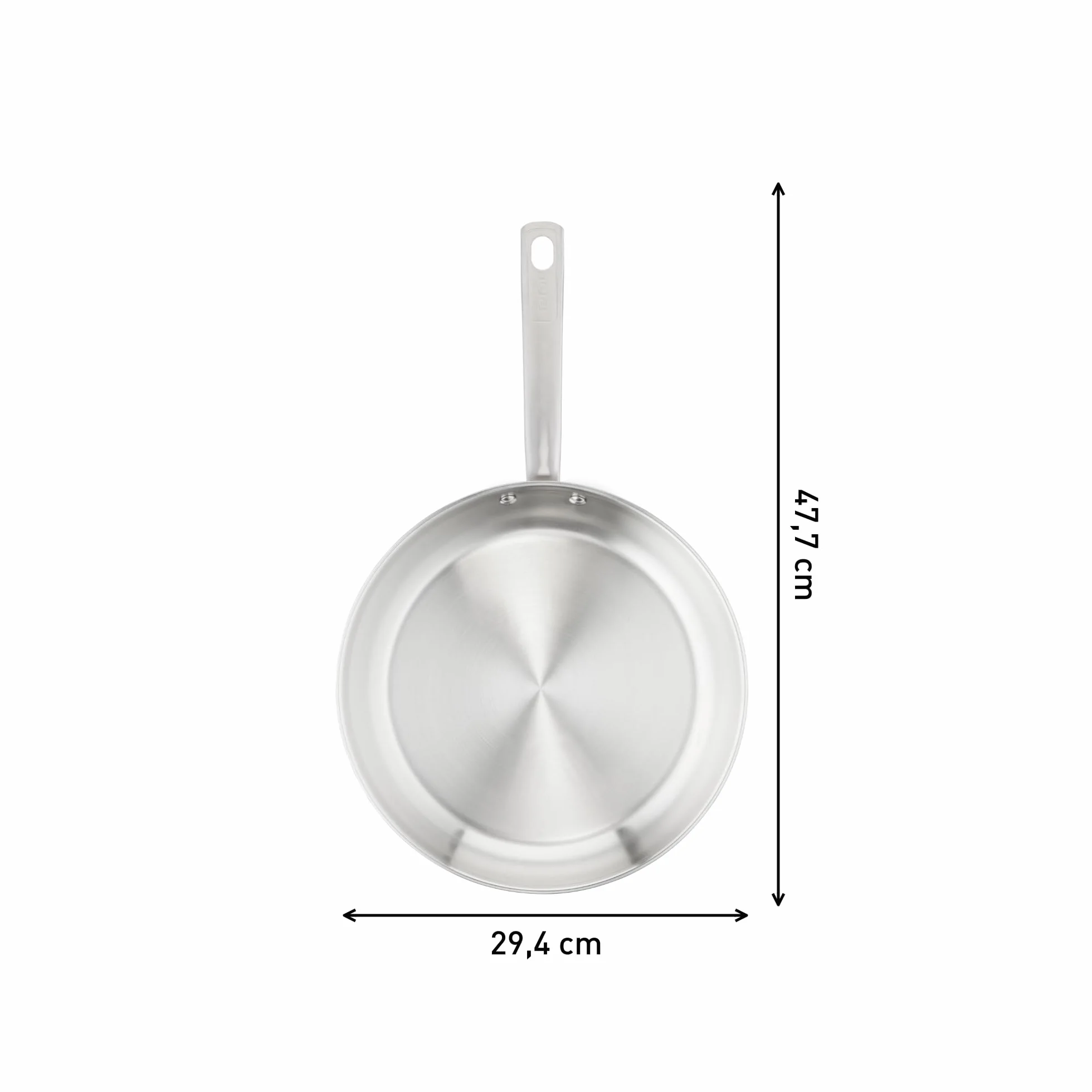 Tefal Virtuoso Patelnia, Stainless Steel, Srebrny, 28 cm