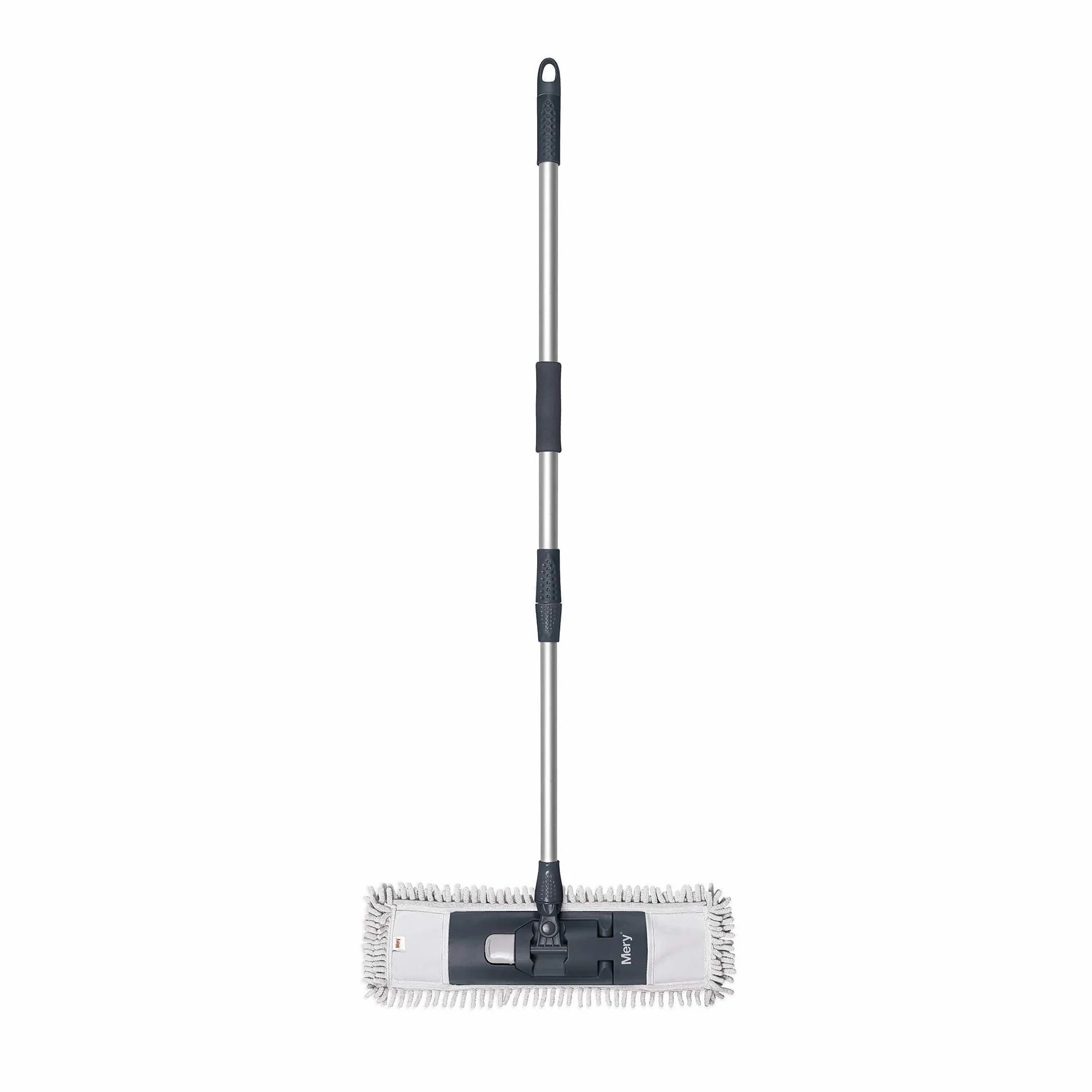 Mery Mop do mycia z mikrofibry, metal, czarny/szary, 47 x 15,5 x 80-140 cm