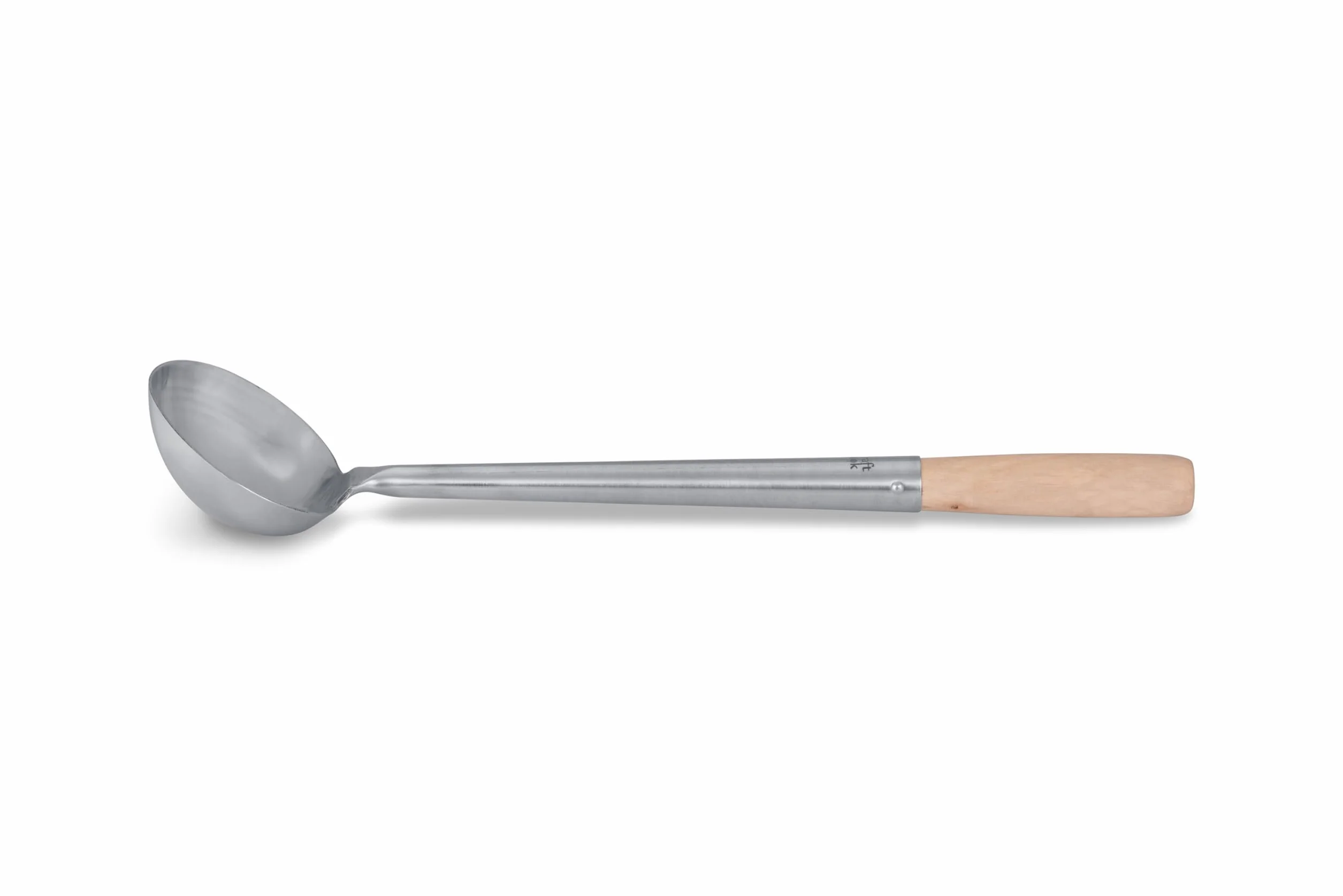 Craft Wok Mała chochla wok tradycyjny hak woka ze stali nierdzewnej z ergonomicznym drewnianym uchwytem