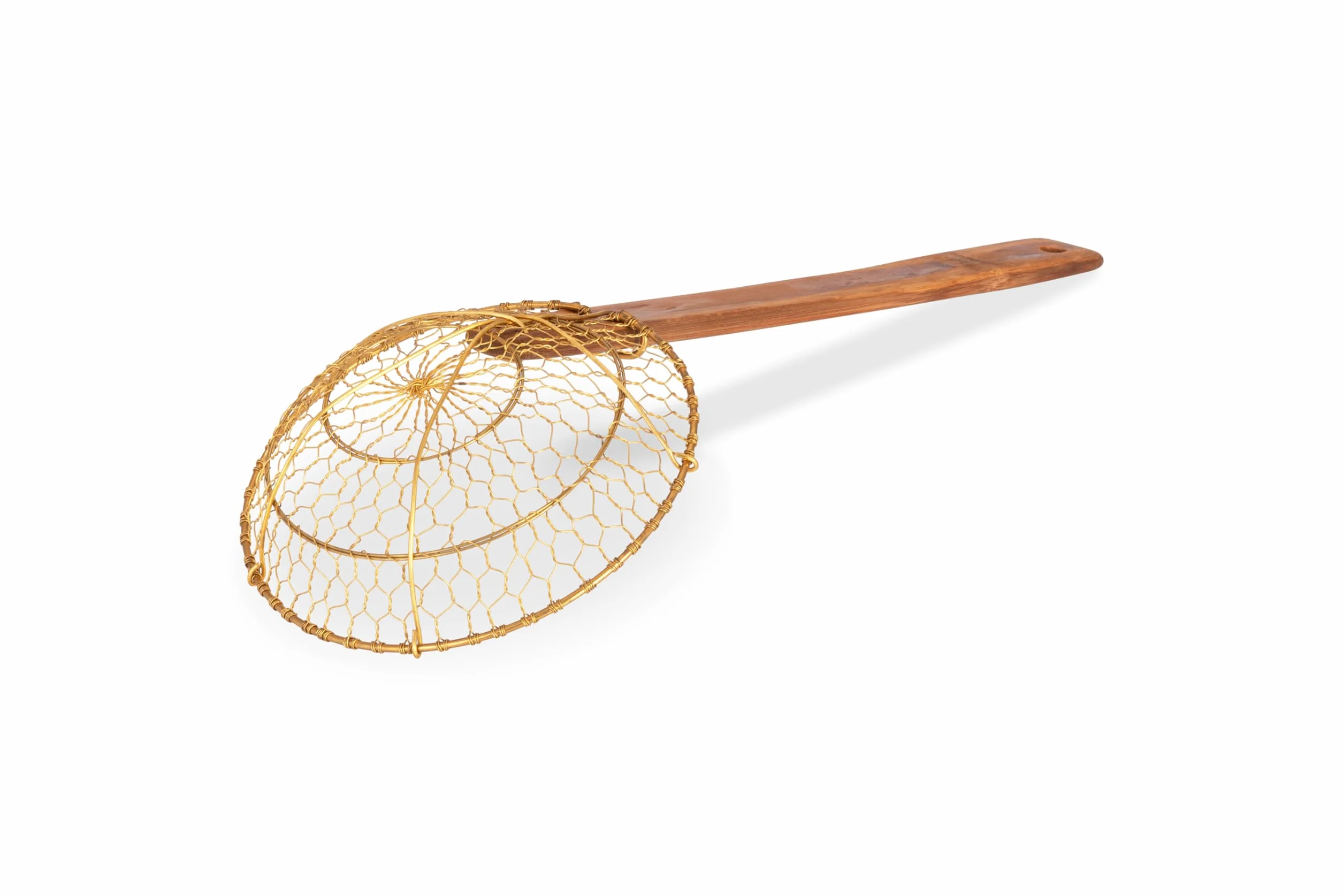 Craft Wok Skimmer Sitko Pająk 6 cali bambusową rączką