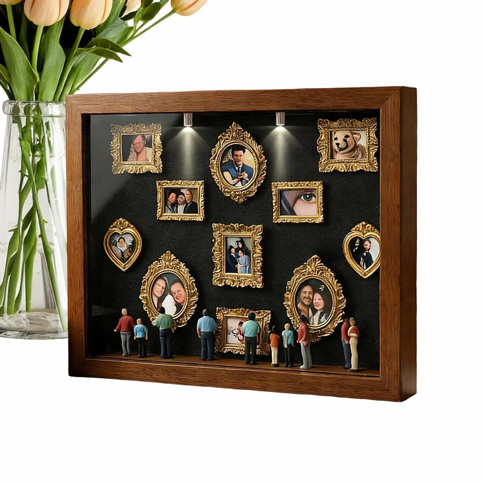 Mini Silhouette Frame Diy - Compact Decorative Museum-Style Memory Craft for Creative Projects, Lightweight Design with Diy Customization Feature, Small Museum Frame for Wedding Birthday