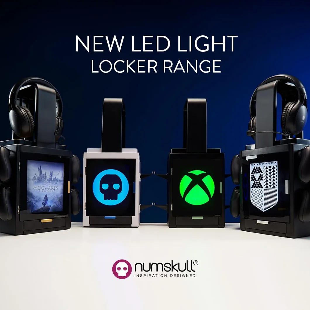 Numskull Locker gier Light dla 4 kontrolerów 10 gier słuchawki