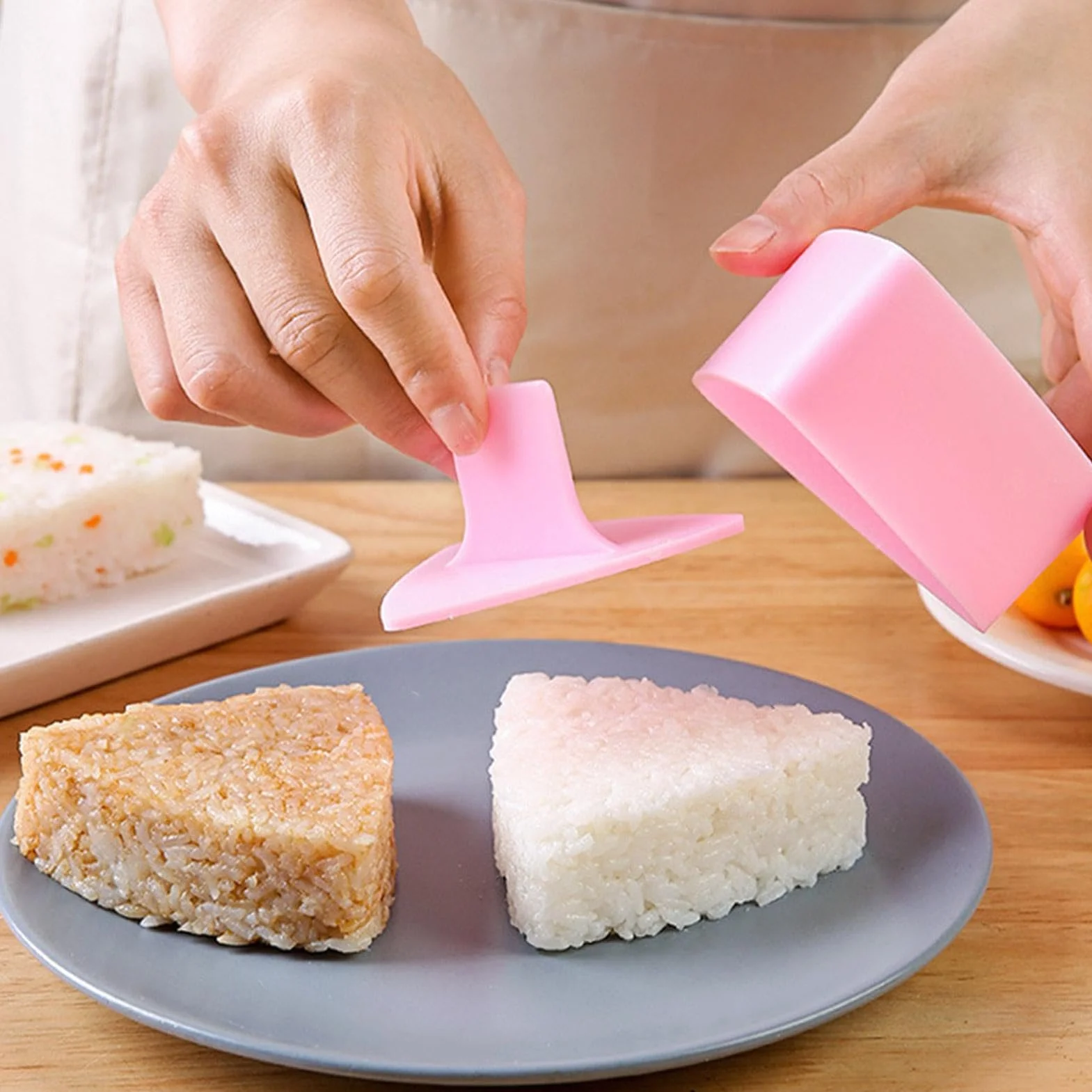 Onigiri forma do ryżu trójkątna wyciskarka do sushi nieklejąca się