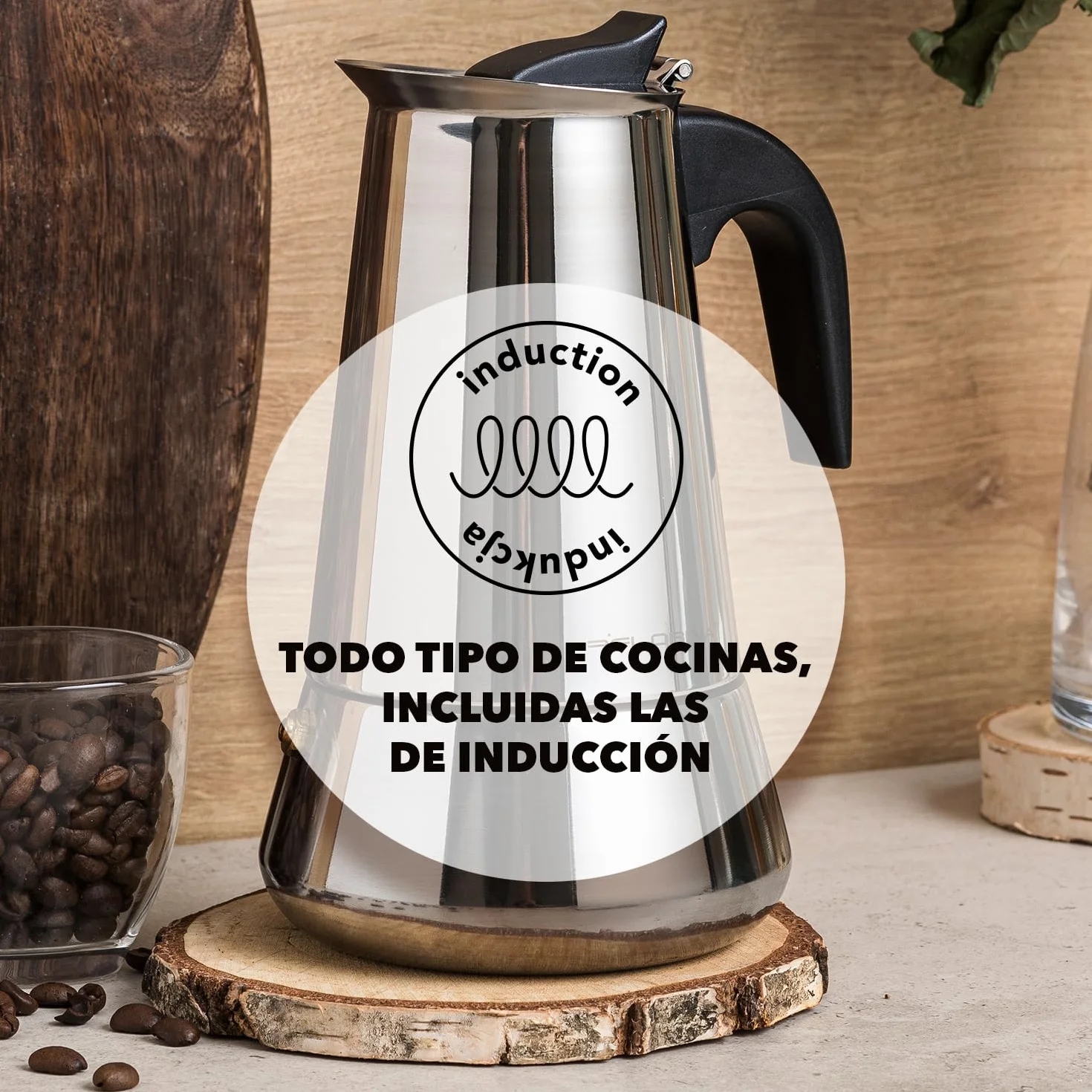Florina Ekspres do kawy Moka Express ze stali nierdzewnej 6 filiżanek 300 ml