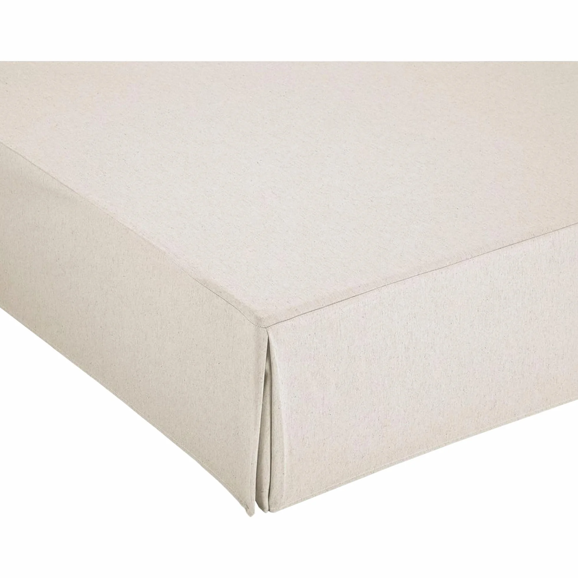 Pokrywa łóżka Canape 90 Faldon 90x190/200 cm Kość słoniowa Antypoślizgowe oddychające 100% Made in Spain