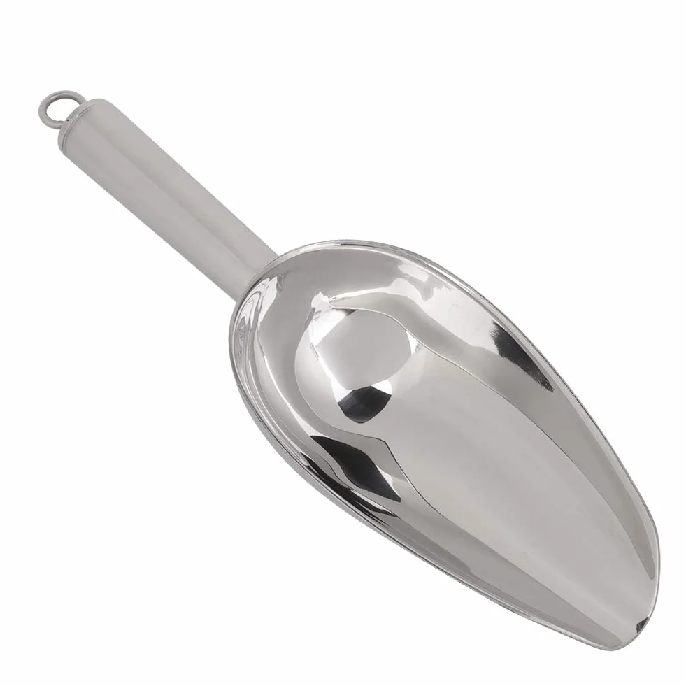 Wielofunkcyjna łopatka do lodu ze stali nierdzewnej, ziarna kawy, suszonych owoców, łopata, kostka, odlewane aluminiowe miarki, do zamrażarki, fasoli, cukierków, mąki, popcornu, 230 ml