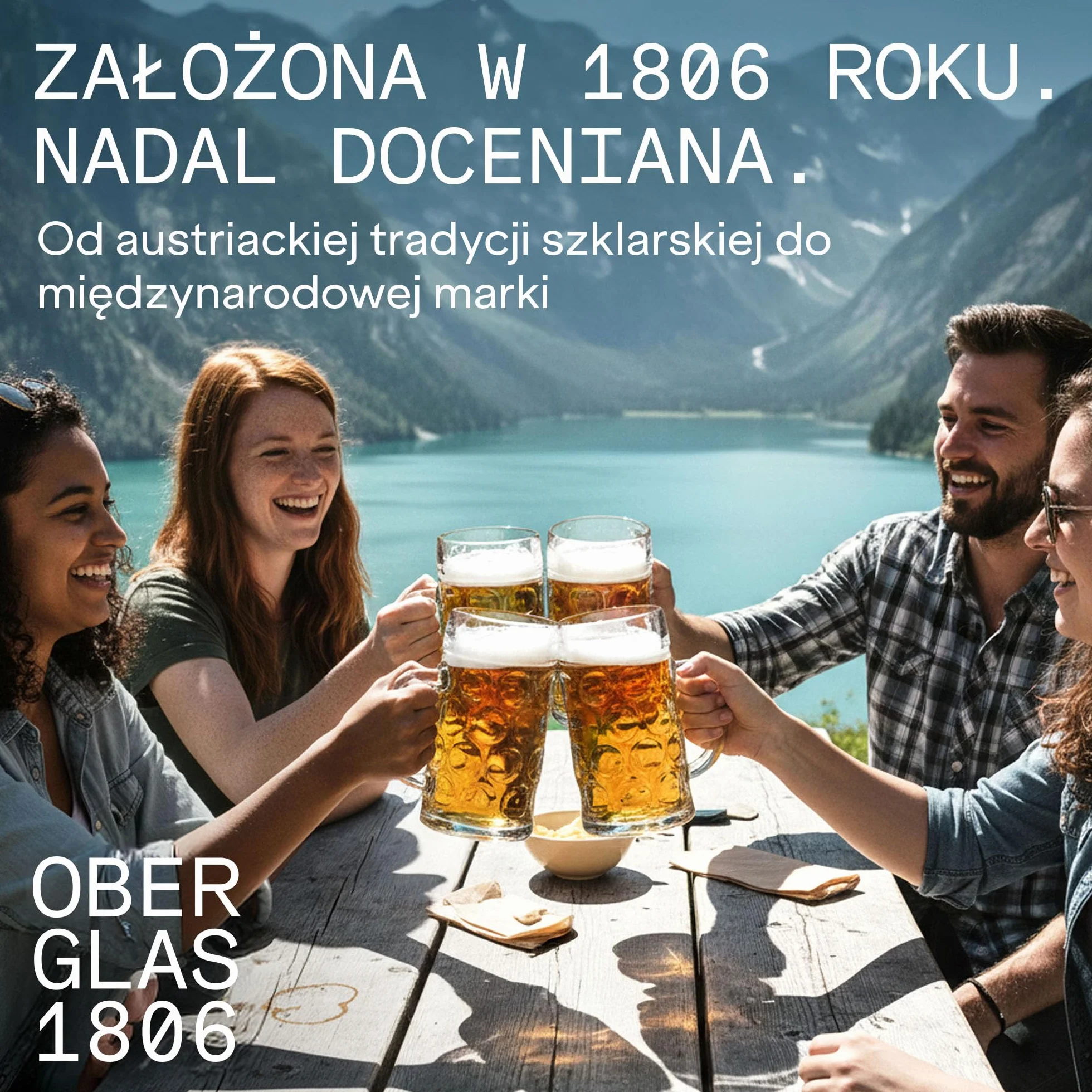 Niemiecki kufel do piwa 126,5 ml z linią na 1 l, 6 sztuk