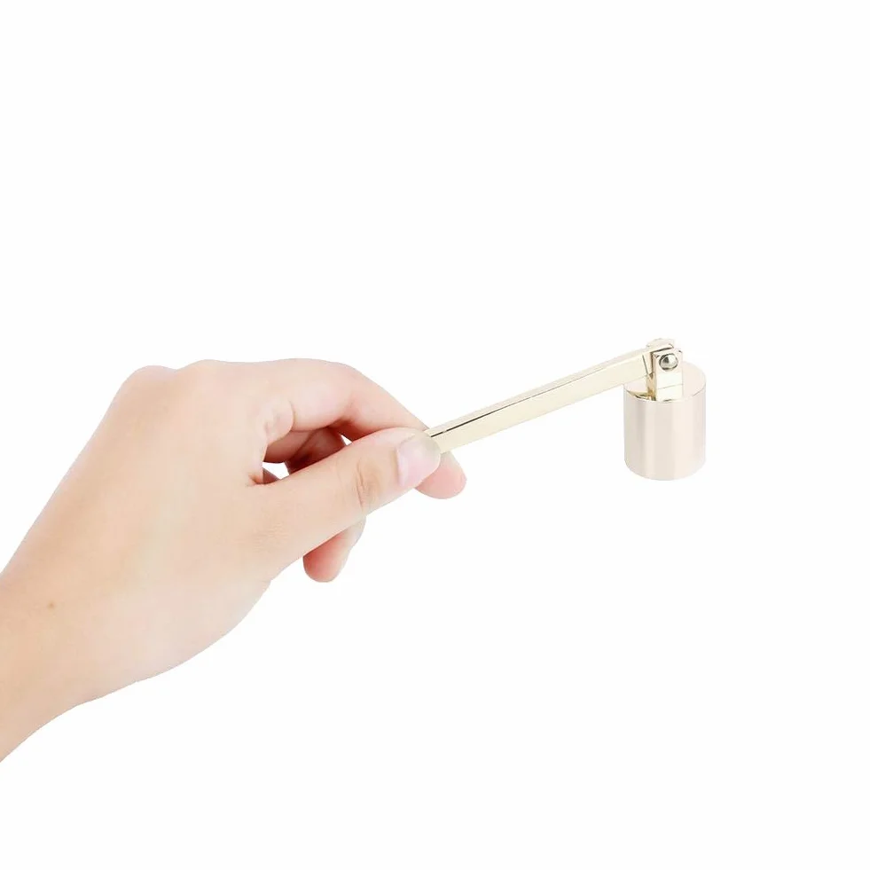 Candle Wick Trimmer Edelstahl mit langem Griff Gold