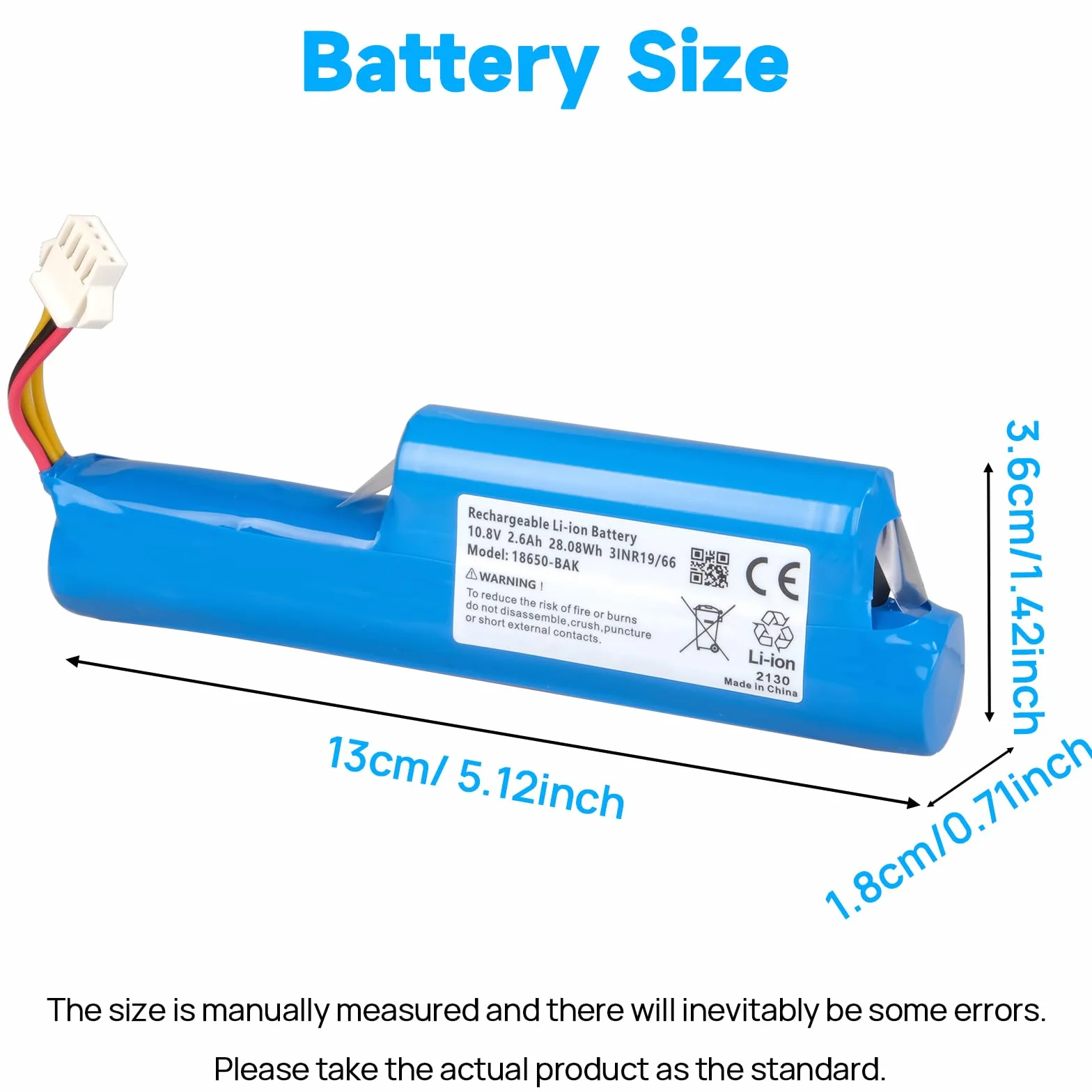 Bateria 2600 mAh kompatybilna z Vileda VR 102, VR One, VR 201 Pet Pro, VR 303