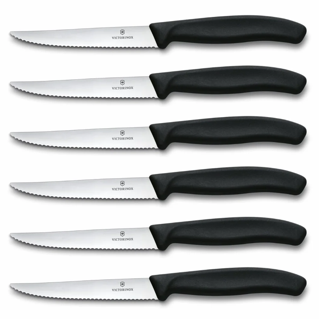 Victorinox Swiss Classic 6-częściowy zestaw noży do steków czarny 24 cm