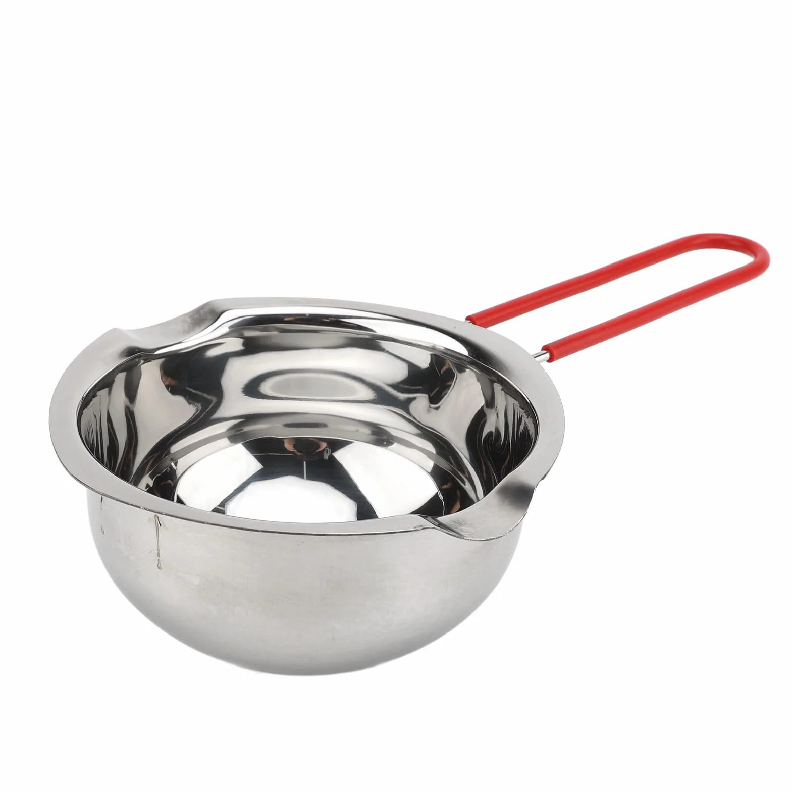 Tygiel do Czekolady o Pojemności 500 Ml, Solidna Miska ze Stali Nierdzewnej 304 na Masło Serowe, do Robienia świec, Podwójne Wylewki, Fajne Uchwyty, z Haczykiem, do Użytku z