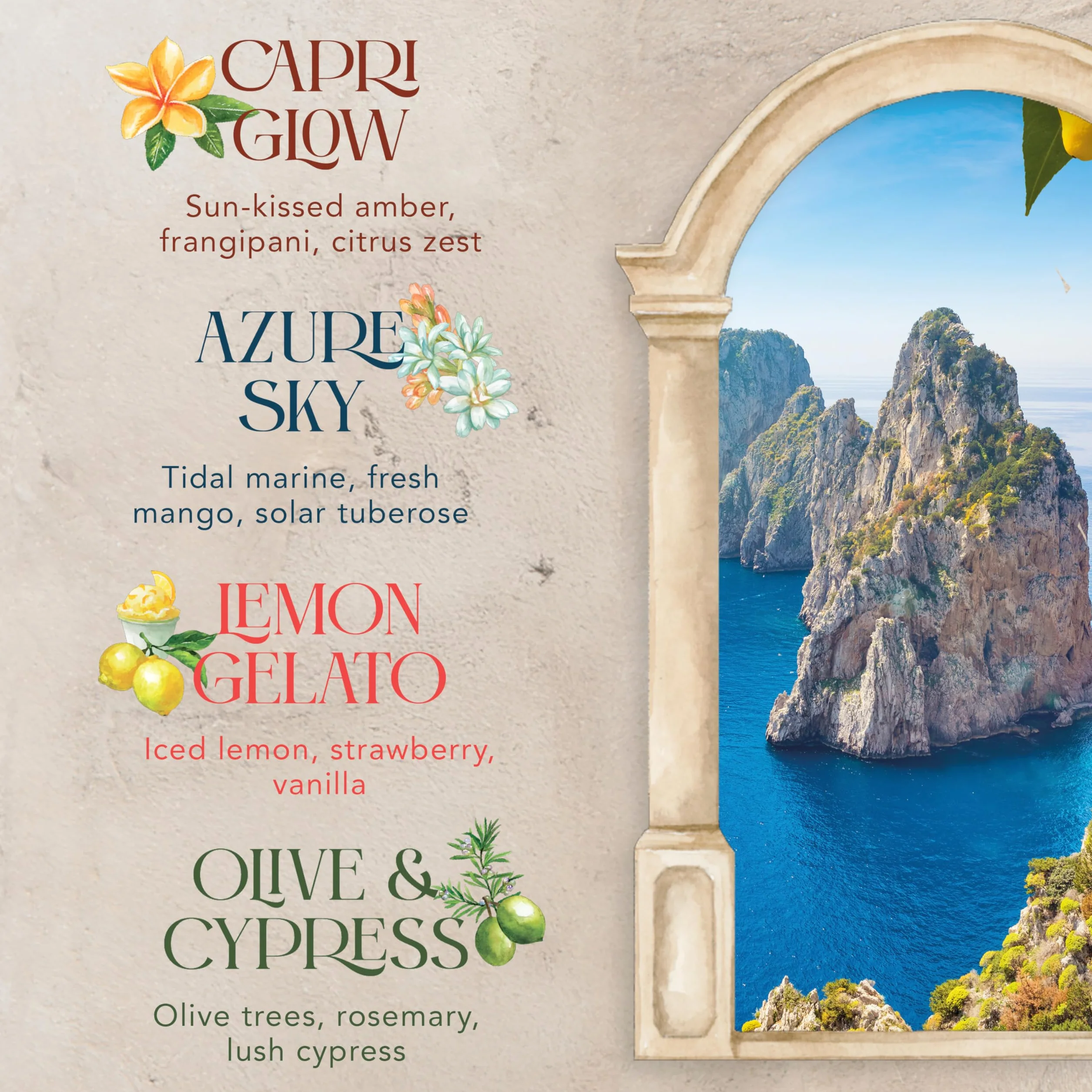 Yankee Candle Zestaw upominkowy świec zapachowych, mała świeca wotywna, kolekcja Hello Italy, 4 sztuki