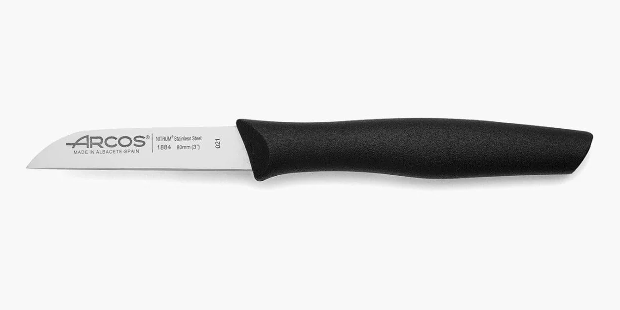 Arcos seria Nova nóż do obierania Nitrum stal szlachetna 80 mm polipropylen czarny