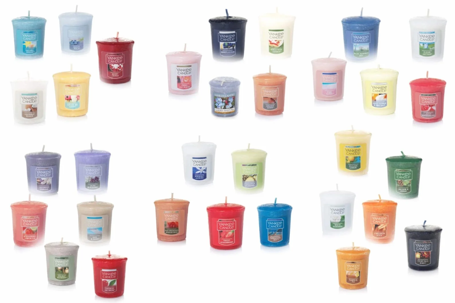 Yankee Candle próbki wotywne zapachy seria klasyczna 5 sztuk