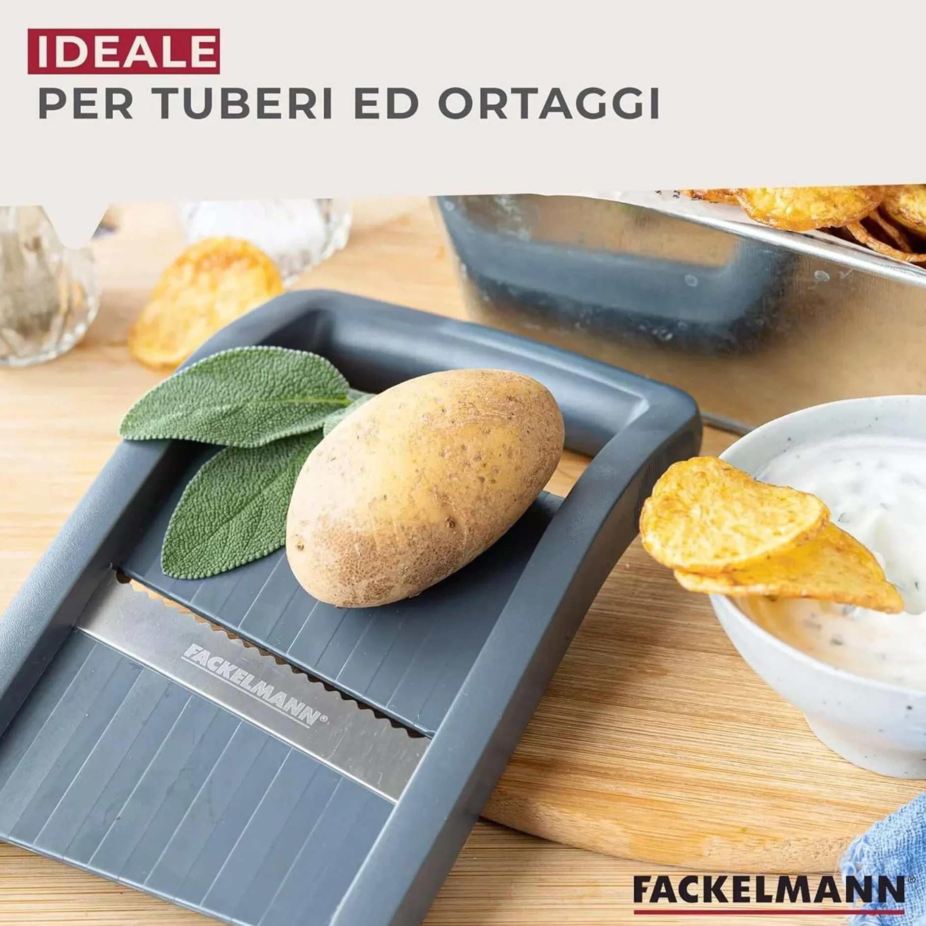 Fackelmann Kompakt Szatkownica do Warzyw, Czarny, 17.5 cm