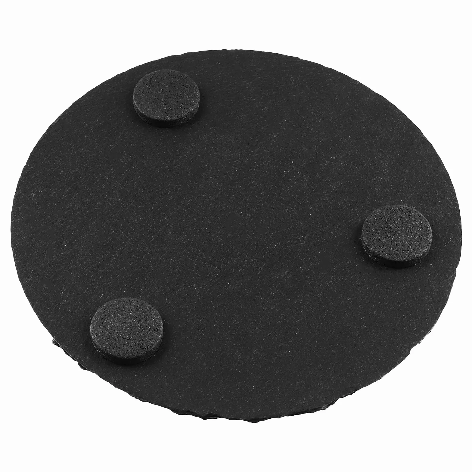 FUNSUEI Łupkowe podstawki pod napoje, zestaw 10 cm, okrągłe, kwadratowe, łupkowe, na napoje, filiżanki, do baru, szkła