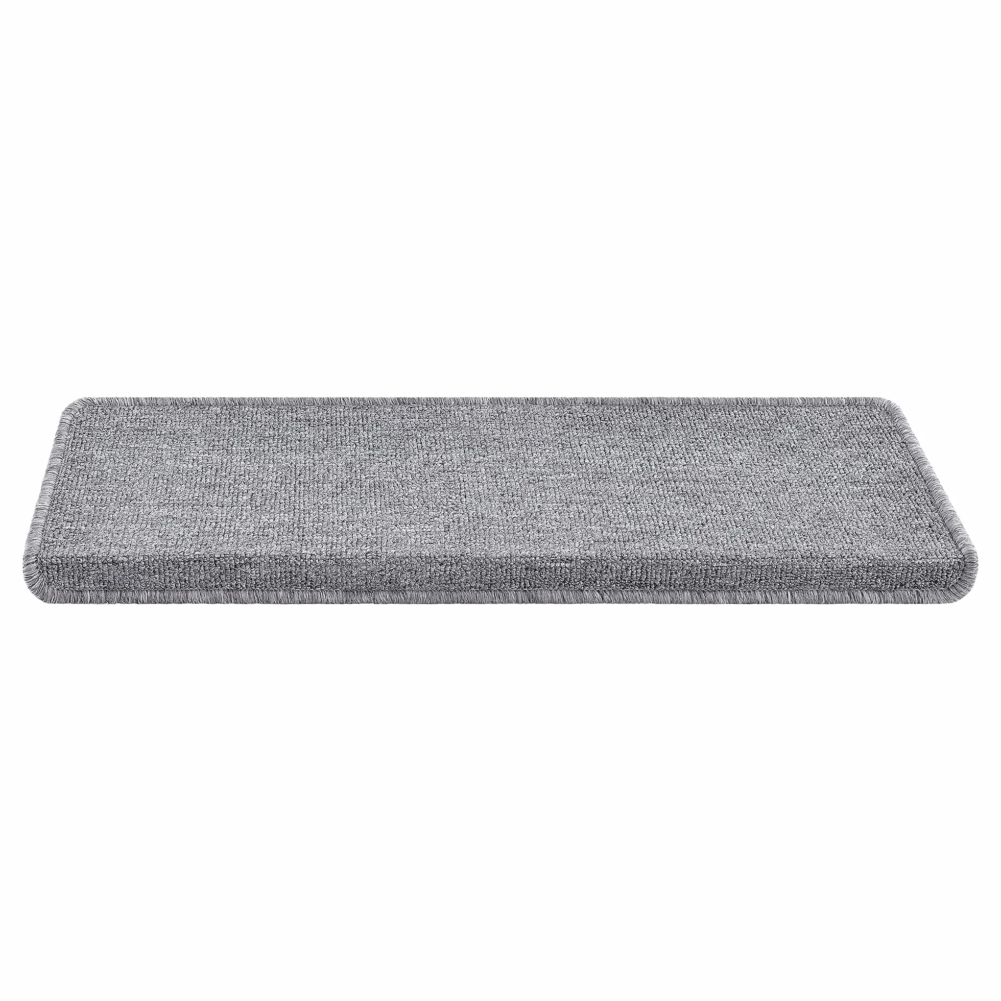 Mata na schody samoprzylepna zestaw 15 szt. jasnoszara 65 x 24 + 4 cm