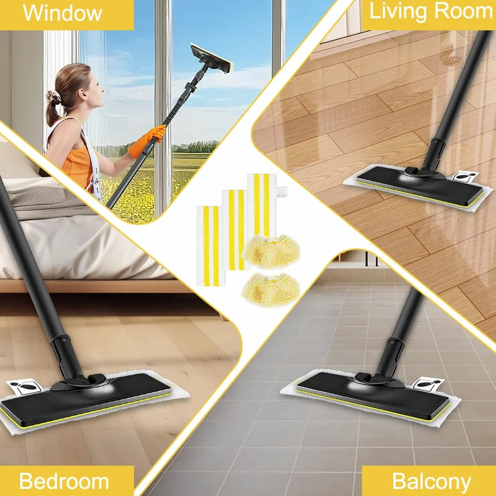 Vicloon Zestaw 5 ściereczek z mikrofibry do odkurzaczy parowych Kärcher EasyFix SC1-SC5