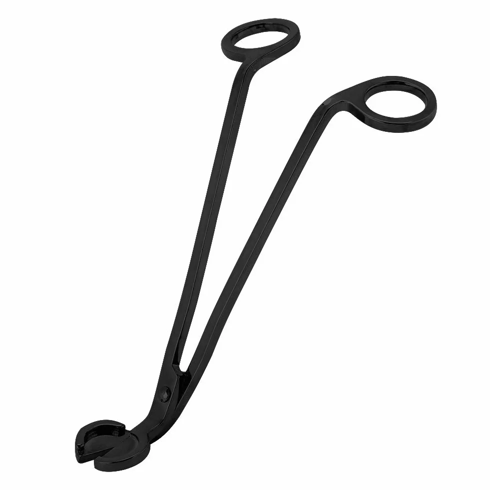 Klips w Kształcie Serca ze Stali Nierdzewnej Nożyczki do Przycinania Knot Świeca (BLACK)