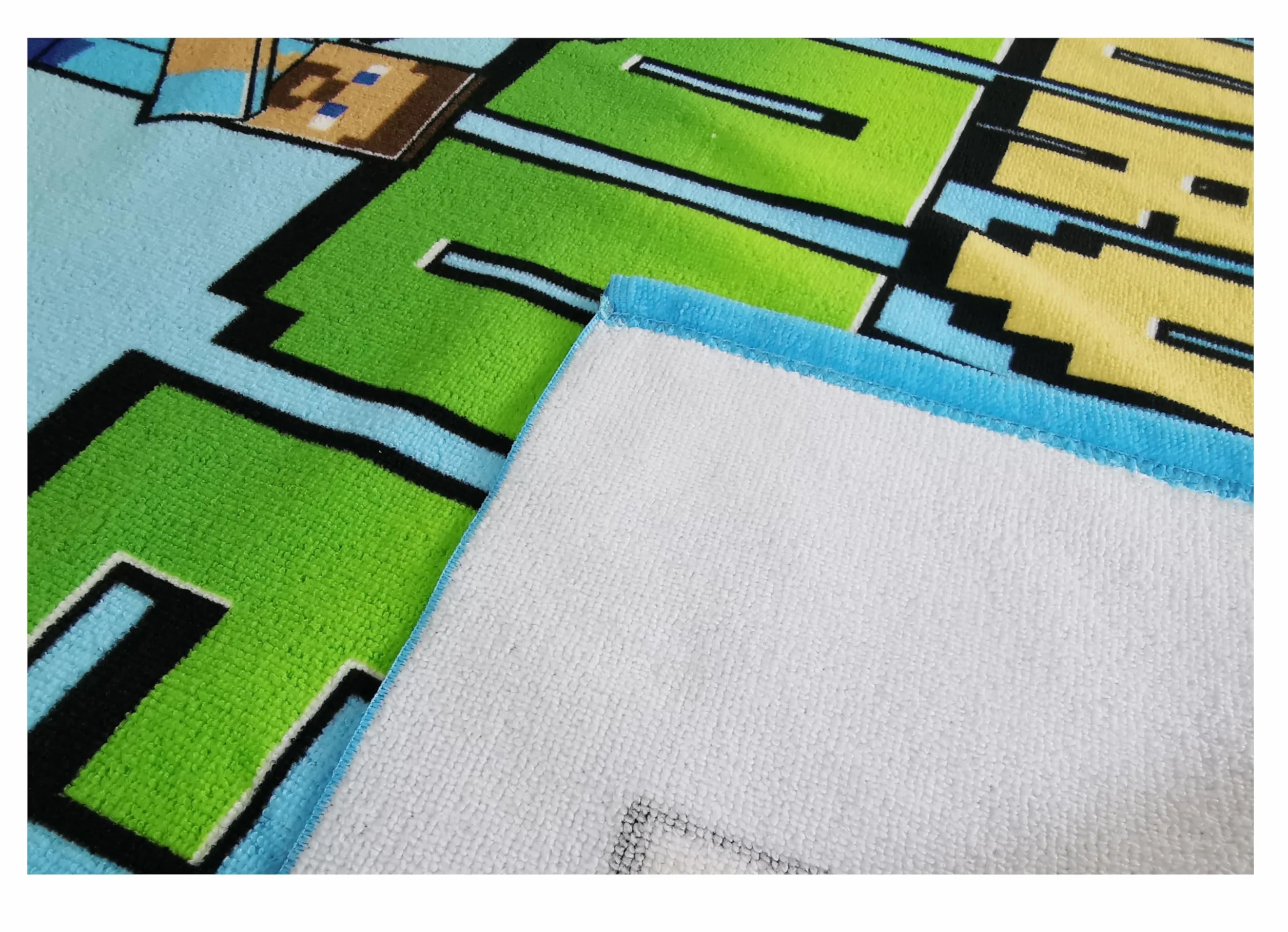 Minecraft Survival Ręcznik Kąpielowy Dziecięcy 70x140 cm Poliester Szybkoschnący