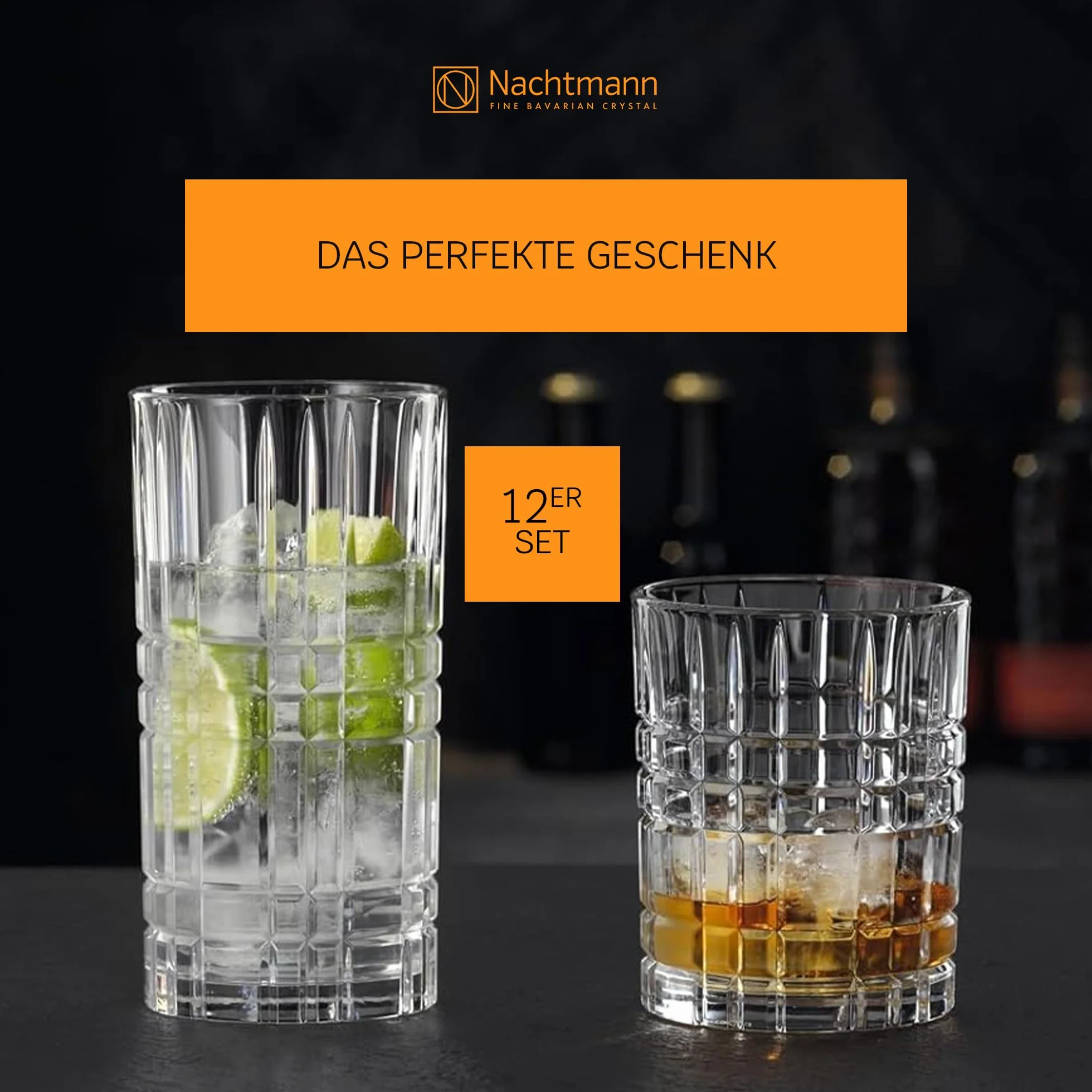 Nachtmann Highland zestaw szklanek kwadratowych