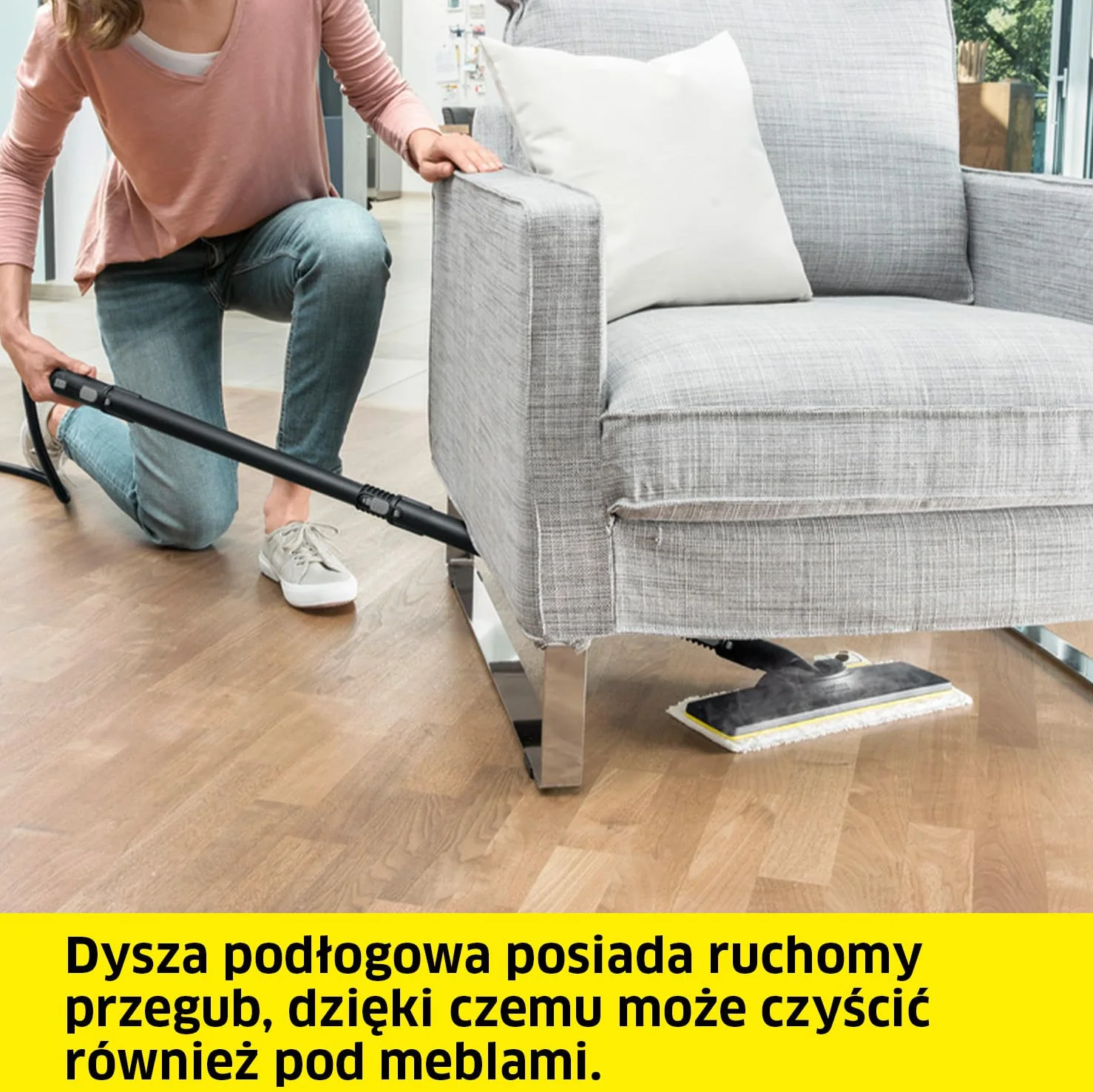 Kärcher zestaw dysz podłogowych EasyFix, 1 dysza podłogowa, 1 ściereczka z mikrofibry, akcesoria do parownic