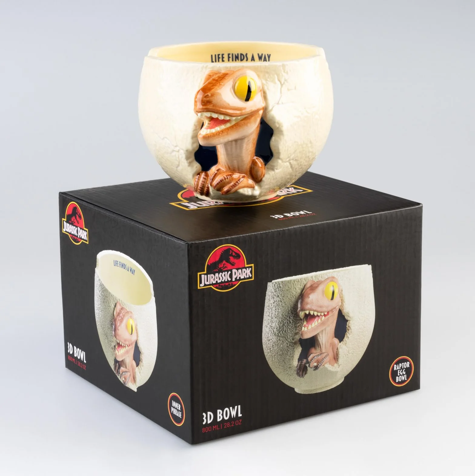 Grupo Erik Ceramic Bowl 800 ml Jurassic Park Decorative Bowl Dinosaur Gifts