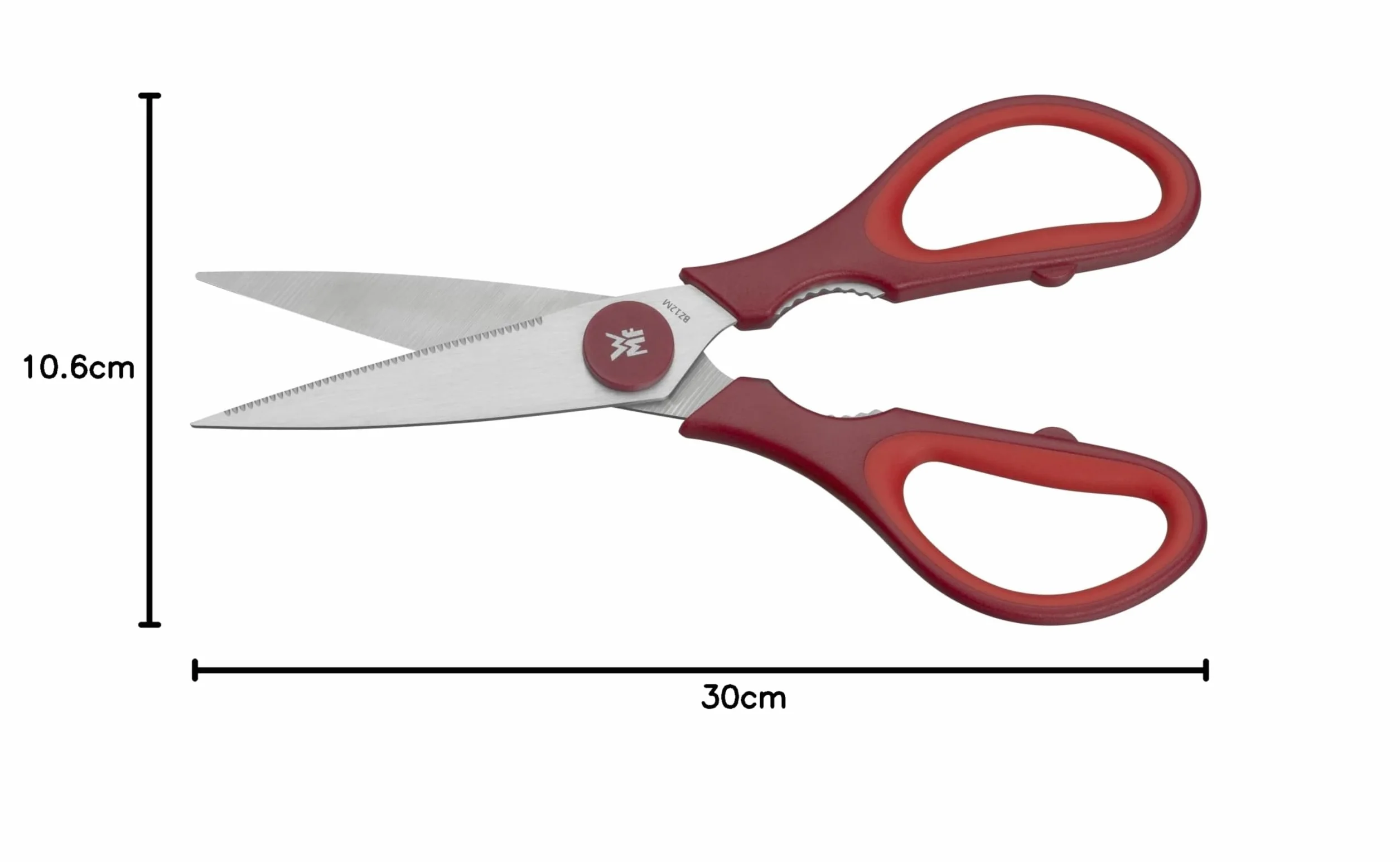 WMF Nożyce Kuchenne Stal Nierdzewna 18/10 Czerwone 21 cm