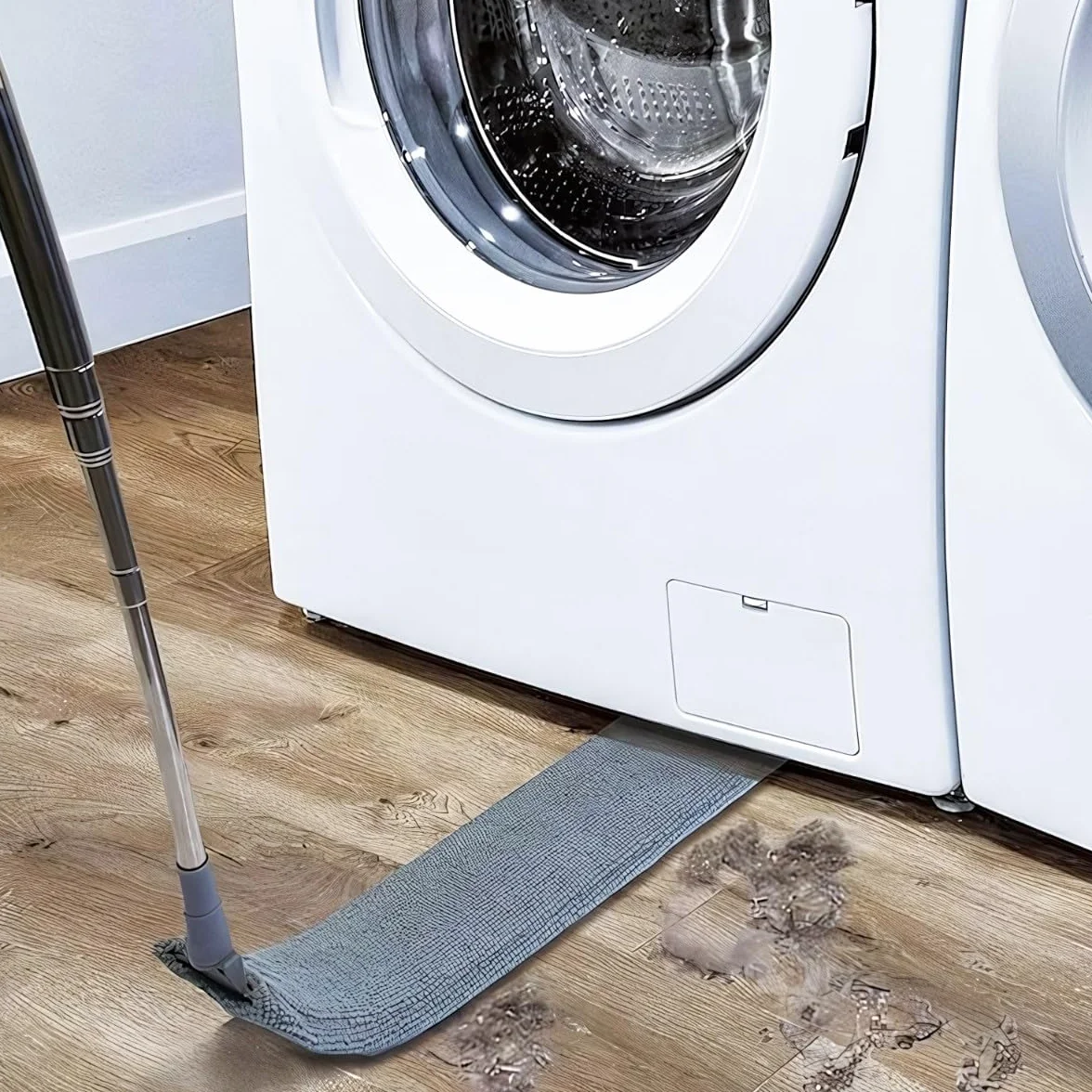 Retoo Miotełka do kurzu, teleskopowa, z mikrofibry, z drążkiem teleskopowym, do usuwania pajęczyn, 3 wymienne końcówki do czyszczenia sufitów, luk, pajęczyna, długość 280 cm, szara