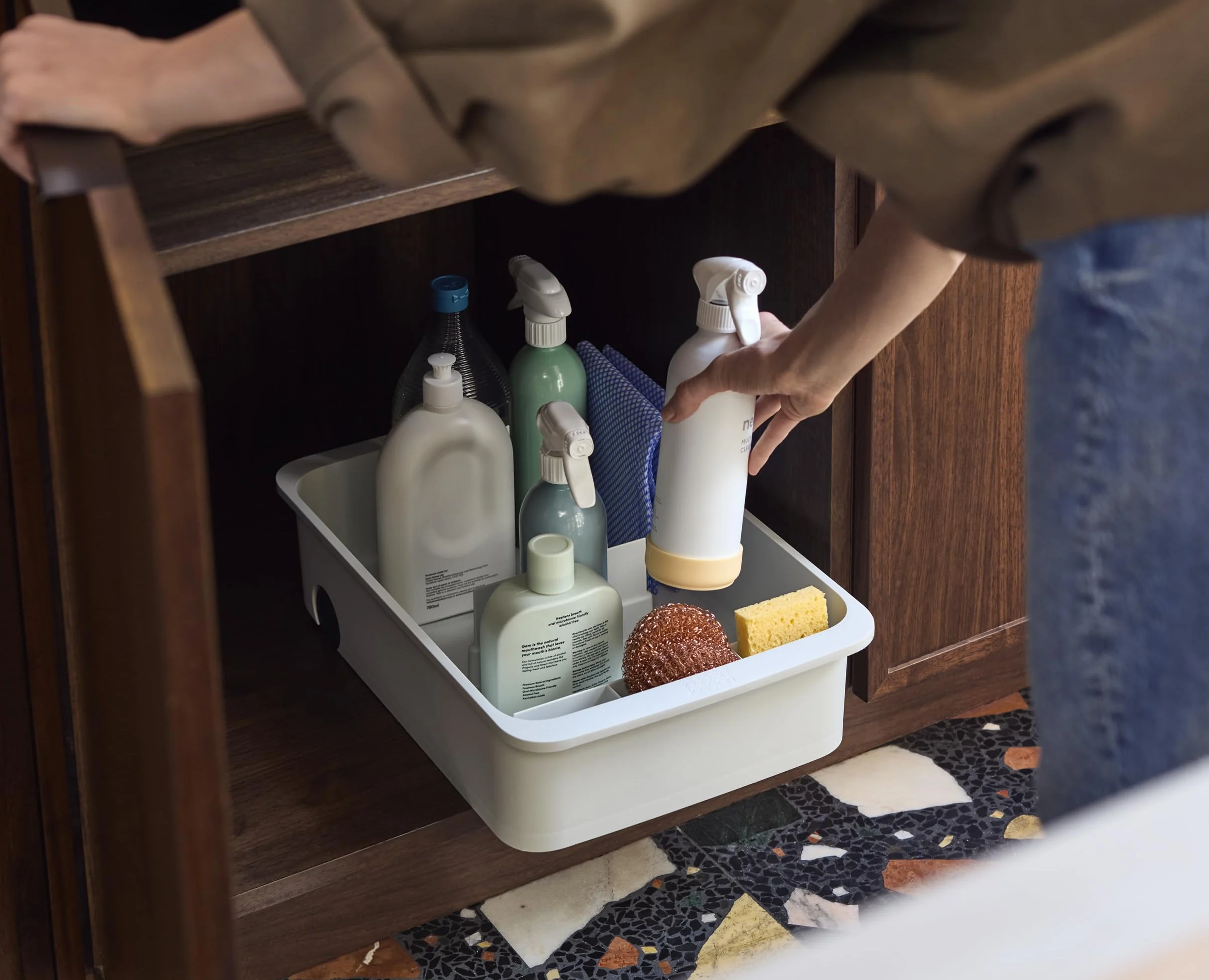 Joseph Joseph CupboardStore Organizer na Kółkach, Pod Zlew, z Tworzywa z Recyklingu, Duży