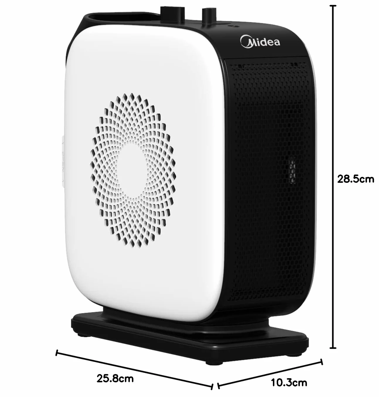 Midea Grzejnik PTC ceramiczny 1500 W z regulowanym termostatem 25,8 x 10,3 x 28,5 cm