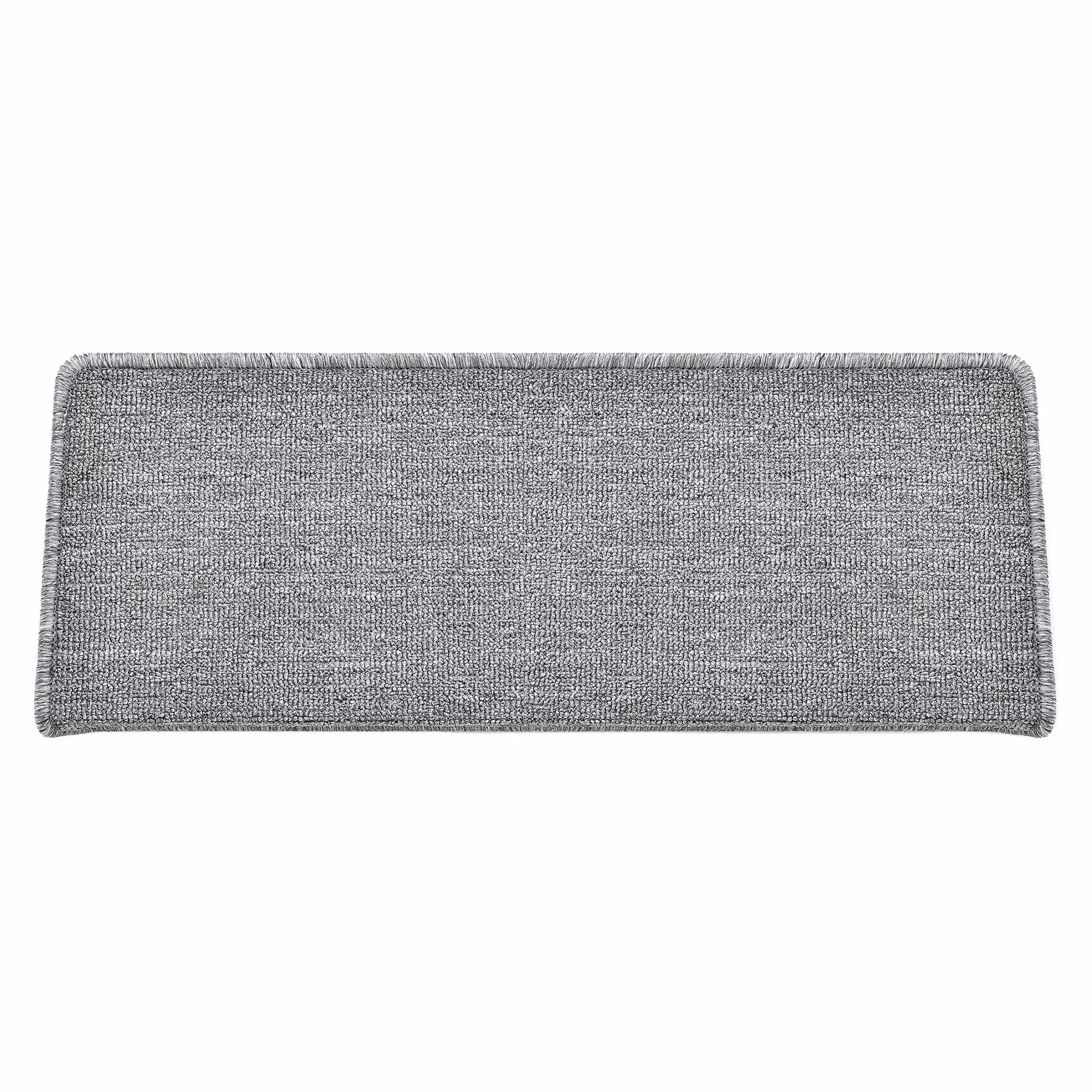 Mata na schody samoprzylepna zestaw 15 szt. jasnoszara 65 x 24 + 4 cm