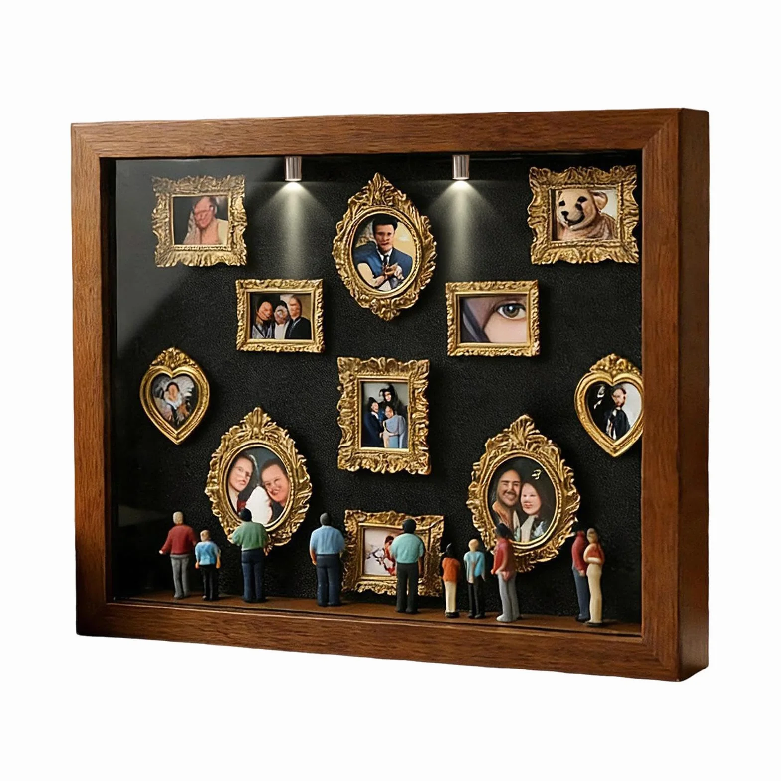 Mini Silhouette Frame Diy - Compact Decorative Museum-Style Memory Craft for Creative Projects, Lightweight Design with Diy Customization Feature, Small Museum Frame for Wedding Birthday