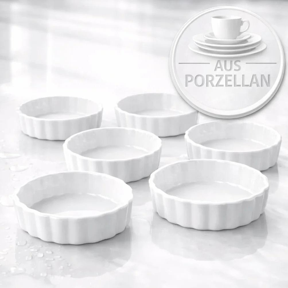 Foremki do tarty ceramiczne Ø 11,5 cm 6 sztuk mini forma do quiche