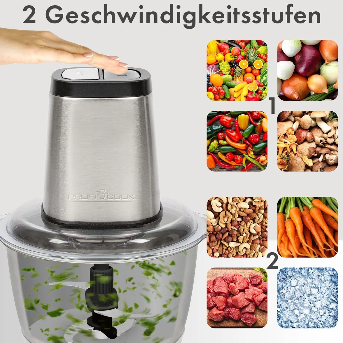 Profi Cook PC-MZ 1227 Multimesser 500 W Stal nierdzewna