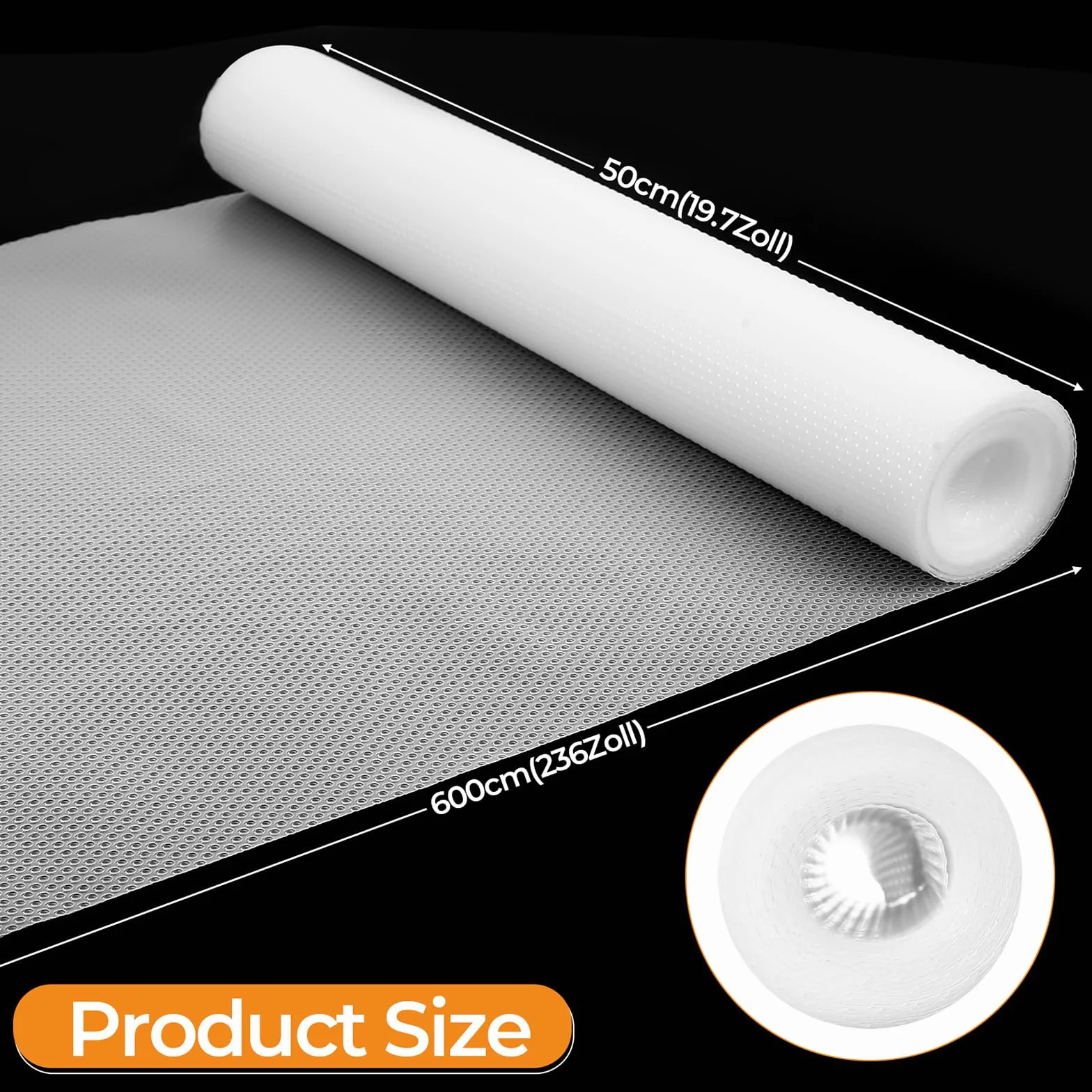70 sztuk Maty ochronne do szuflad kuchennych, 50 x 600 cm Ochraniacz szuflady kuchennej EVA Wodoodporne przezroczyste, antypoślizgowe maty do szuflad, lodówek, półek, biura, domu