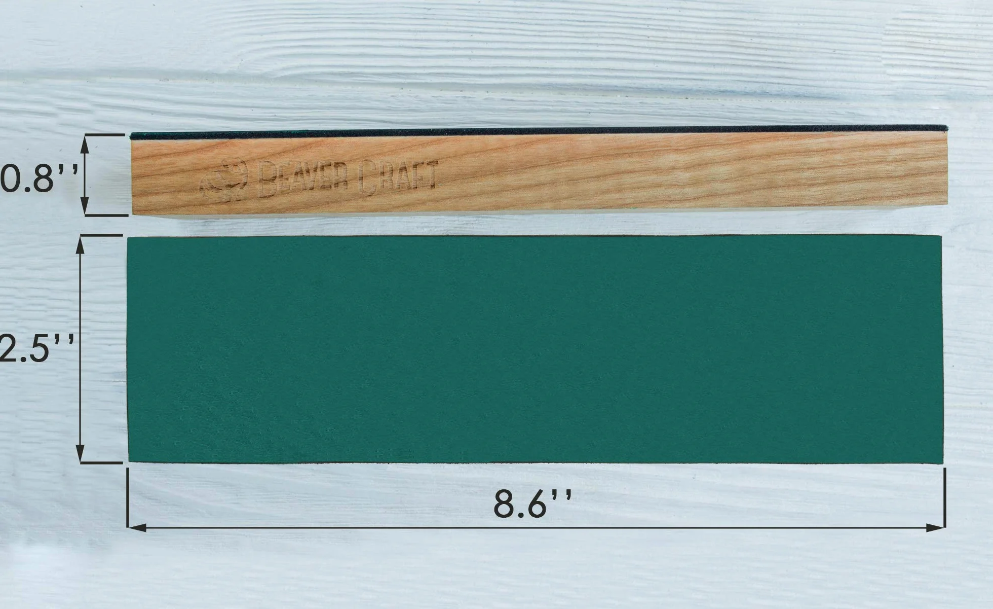 BeaverCraft LS4P1 Zestaw skórzanych sznurków o długości 20 cm do rzeźbienia w drewnie bloku skórzanego z polerowaniem