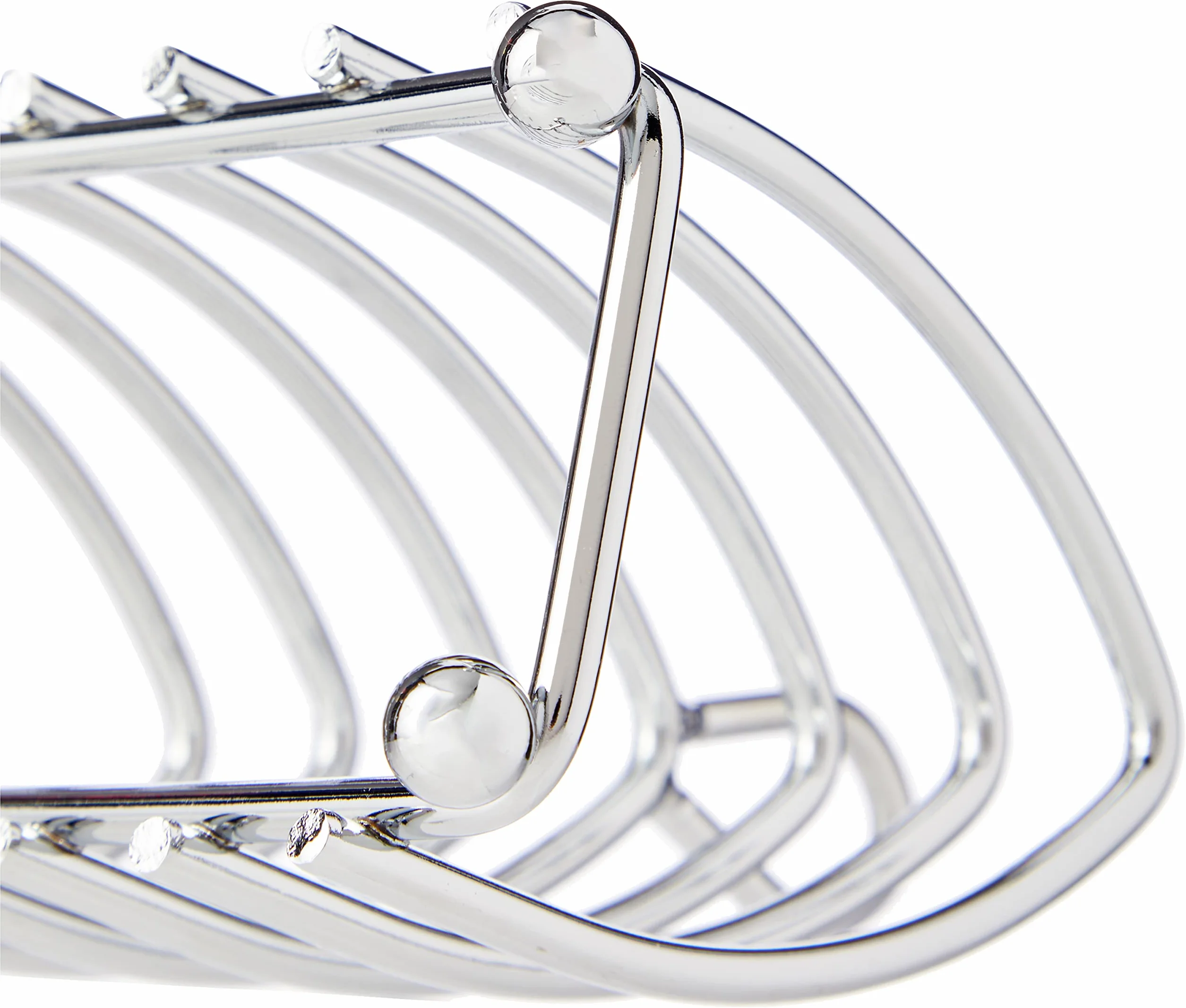 KitchenCraft Stojak na Tosty Metalowy Chromowane Wykończenie 16 × 15 × 7 cm Srebrny