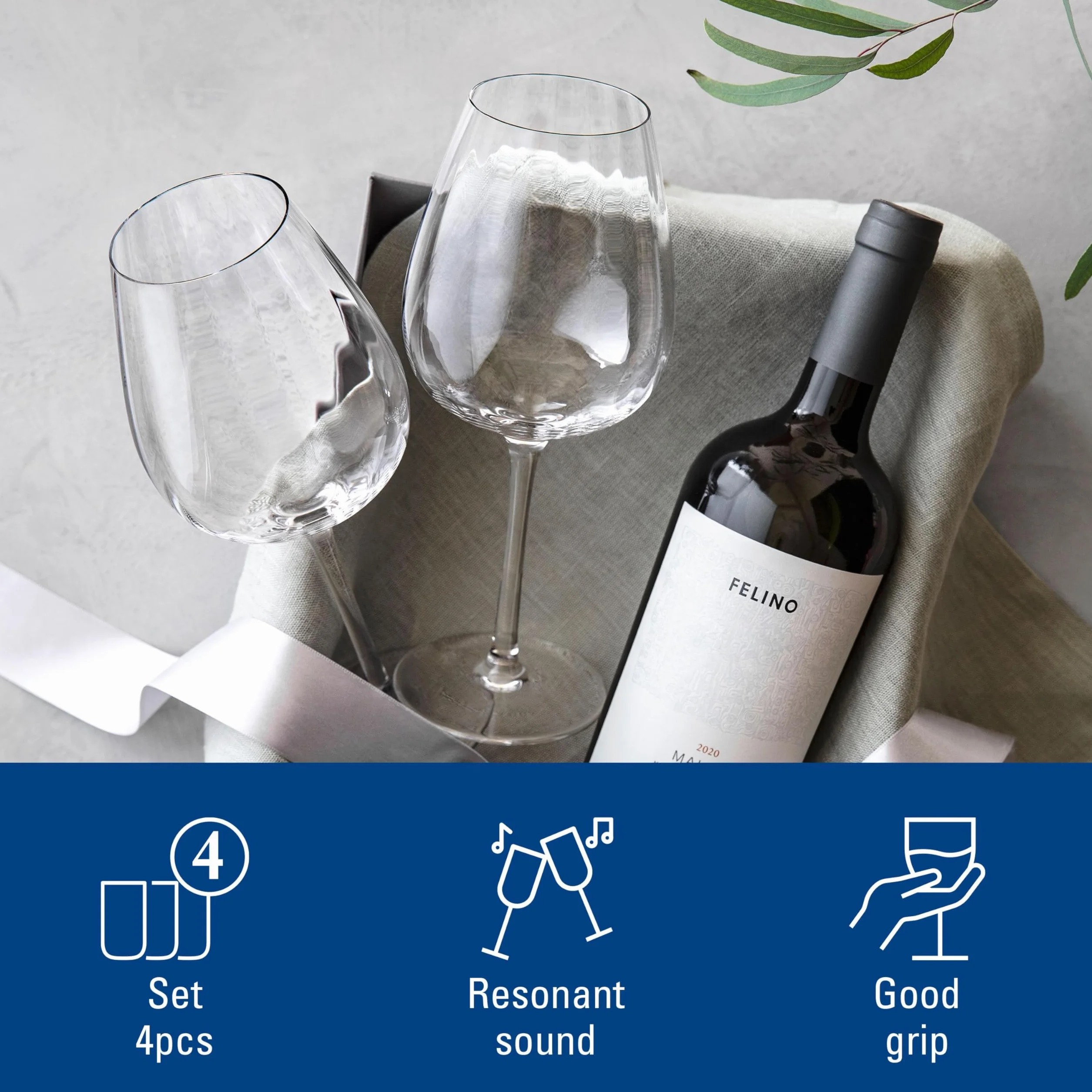 Villeroy & Boch Rose Garden Kieliszek do czerwonego wina zestaw 4 sztuk 200 ml szkło kryształowe