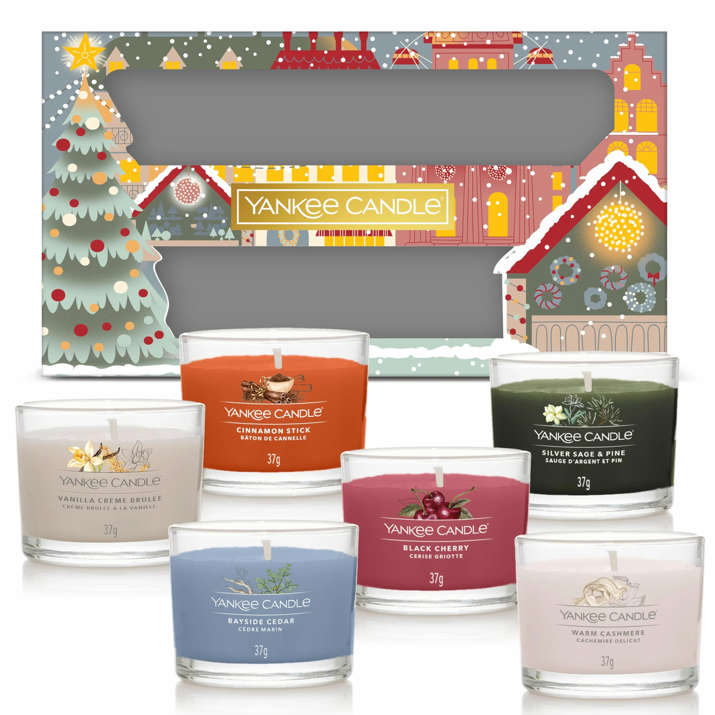 Yankee Candle Zestaw upominkowy 6 mini świec wotywnych świąteczny