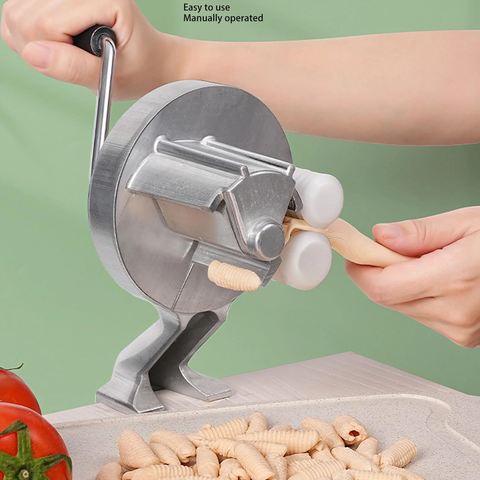 Maszyna do Robienia Makaronu Cavatelli z łatwymi w Czyszczeniu Rolkami, Robi Autentyczne Muszle Makaronu Gnocchi i Nie Tylko, Zestaw do Robienia Domowego Makaronu Doskonale