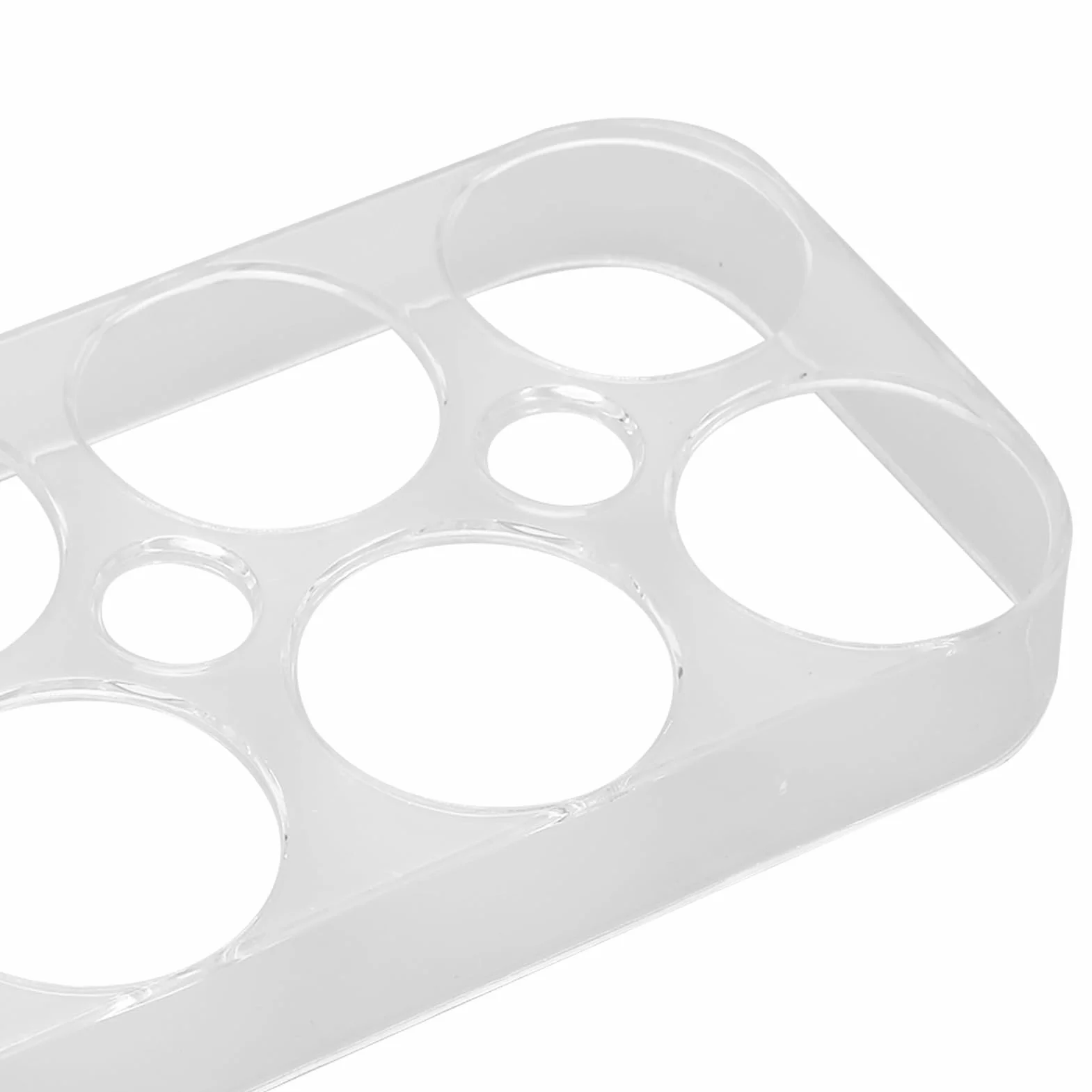 Plastikowa Taca na Jajka 8 Siatek Przezroczysta Podstawka do Lodówki
