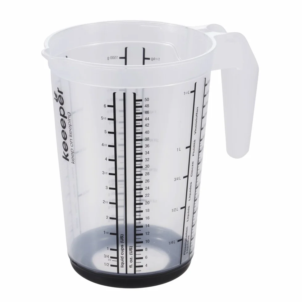 keeeper Dzbanek z miarką, antypoślizgowa konstrukcja, 1,5 l, Massimo, grafitowy szary