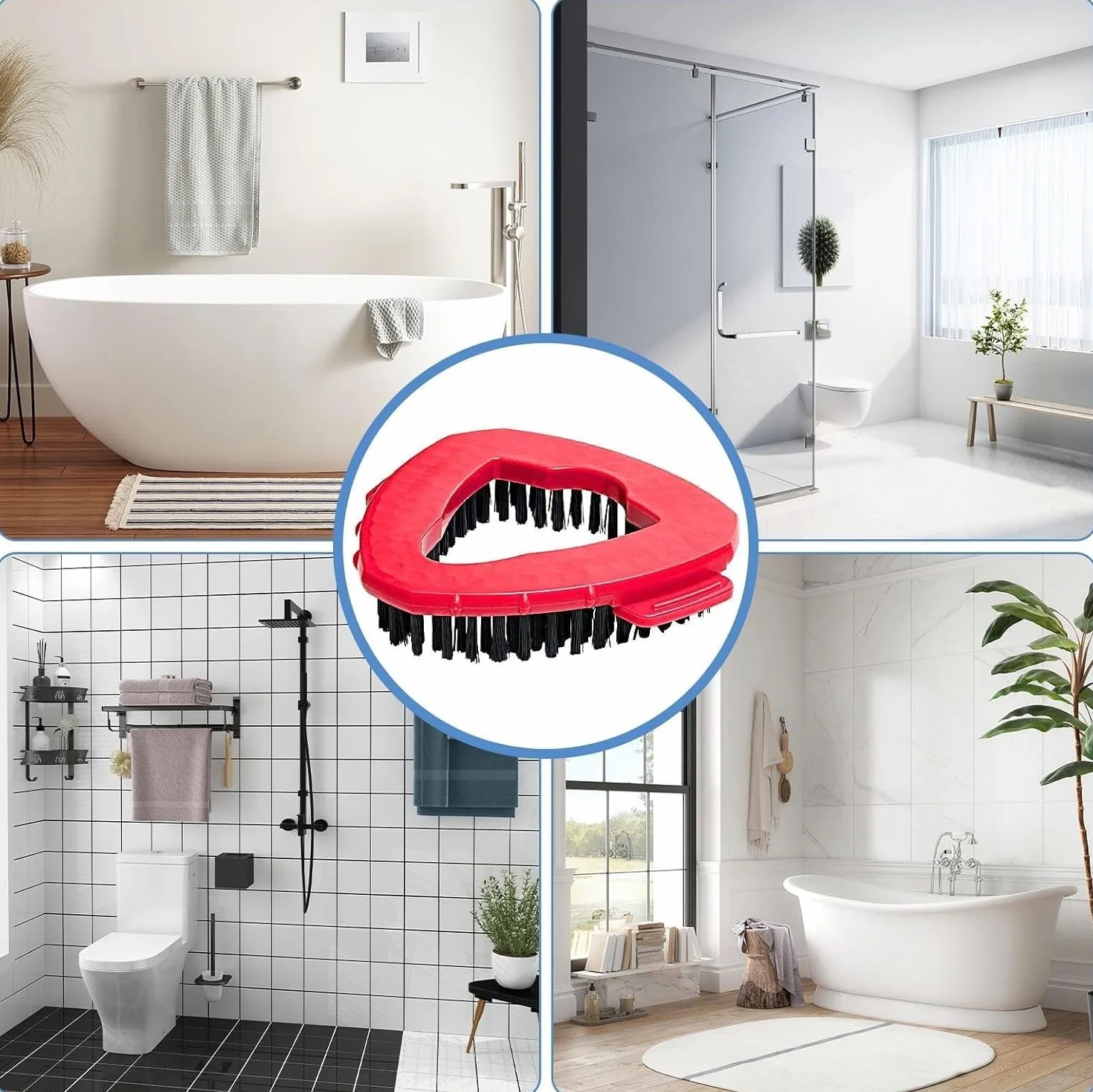 Obrotowa głowica szczotki do mopa, głowica mopa do czyszczenia podłóg ocedar, nasadka do szorowania OCeda EasyWring system 1-zbiornikowy, szczotka do czyszczenia z twardym włosiem do kuchni